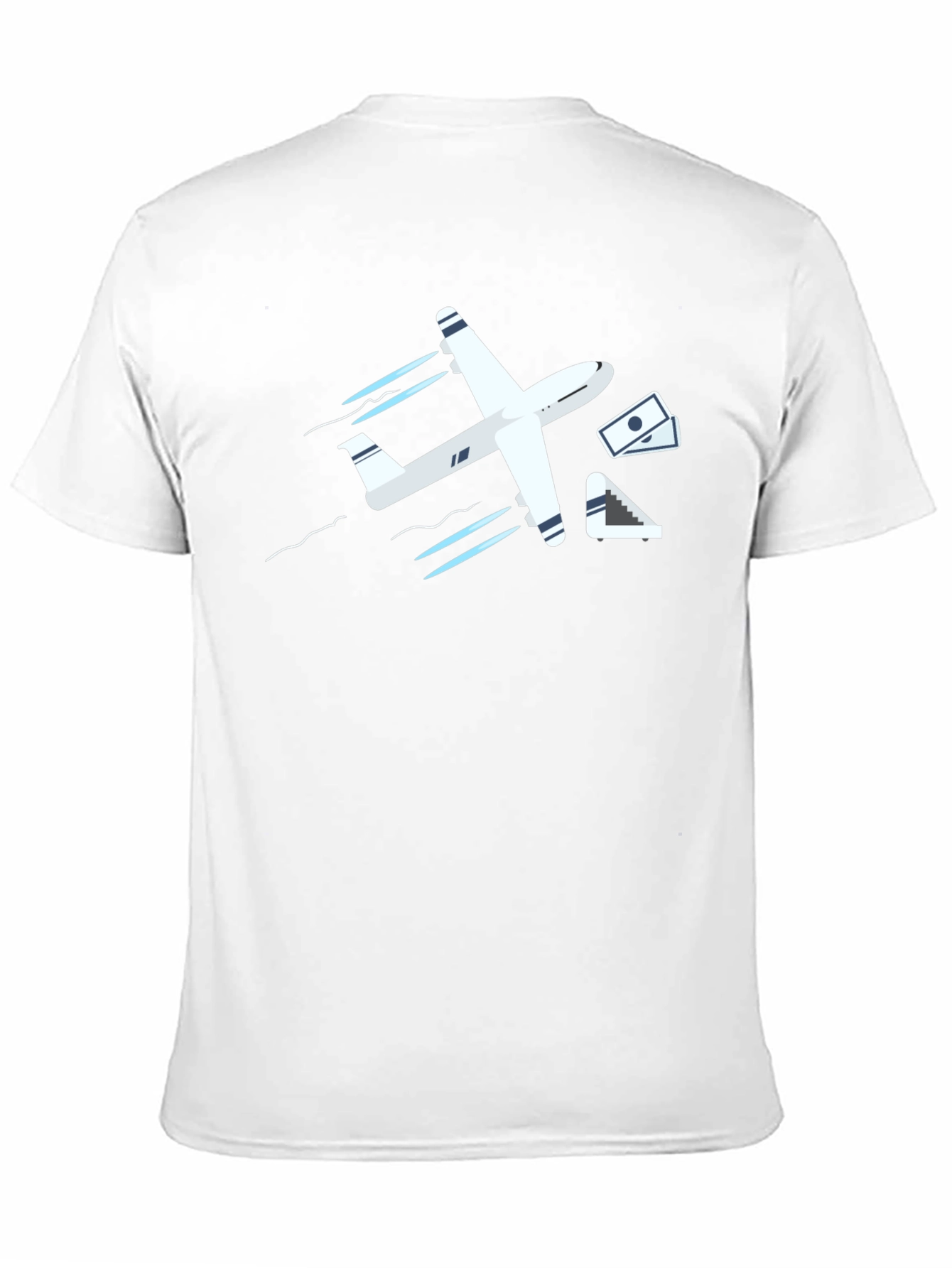 Fly High T-Shirt: Airplane & Money Design