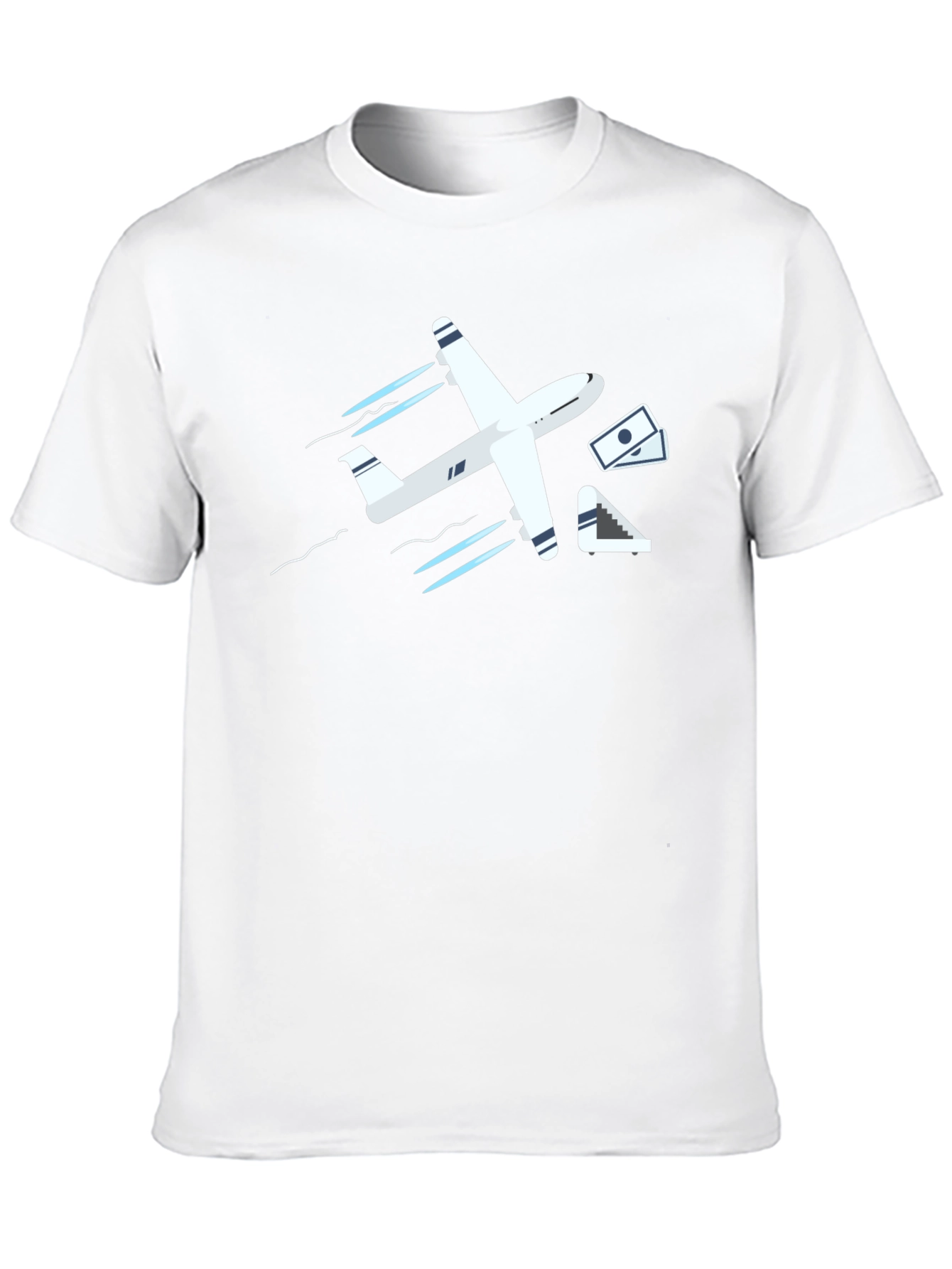 Fly High T-Shirt: Airplane & Money Design