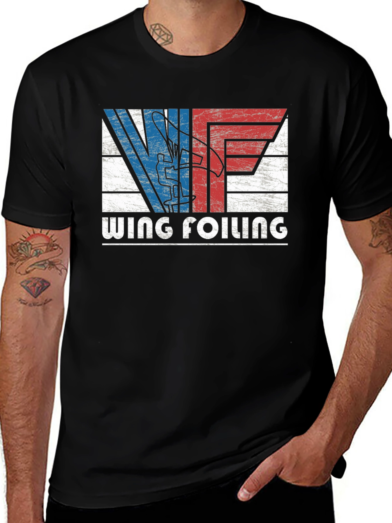 Wing Foiling T-Shirt | Retro Style