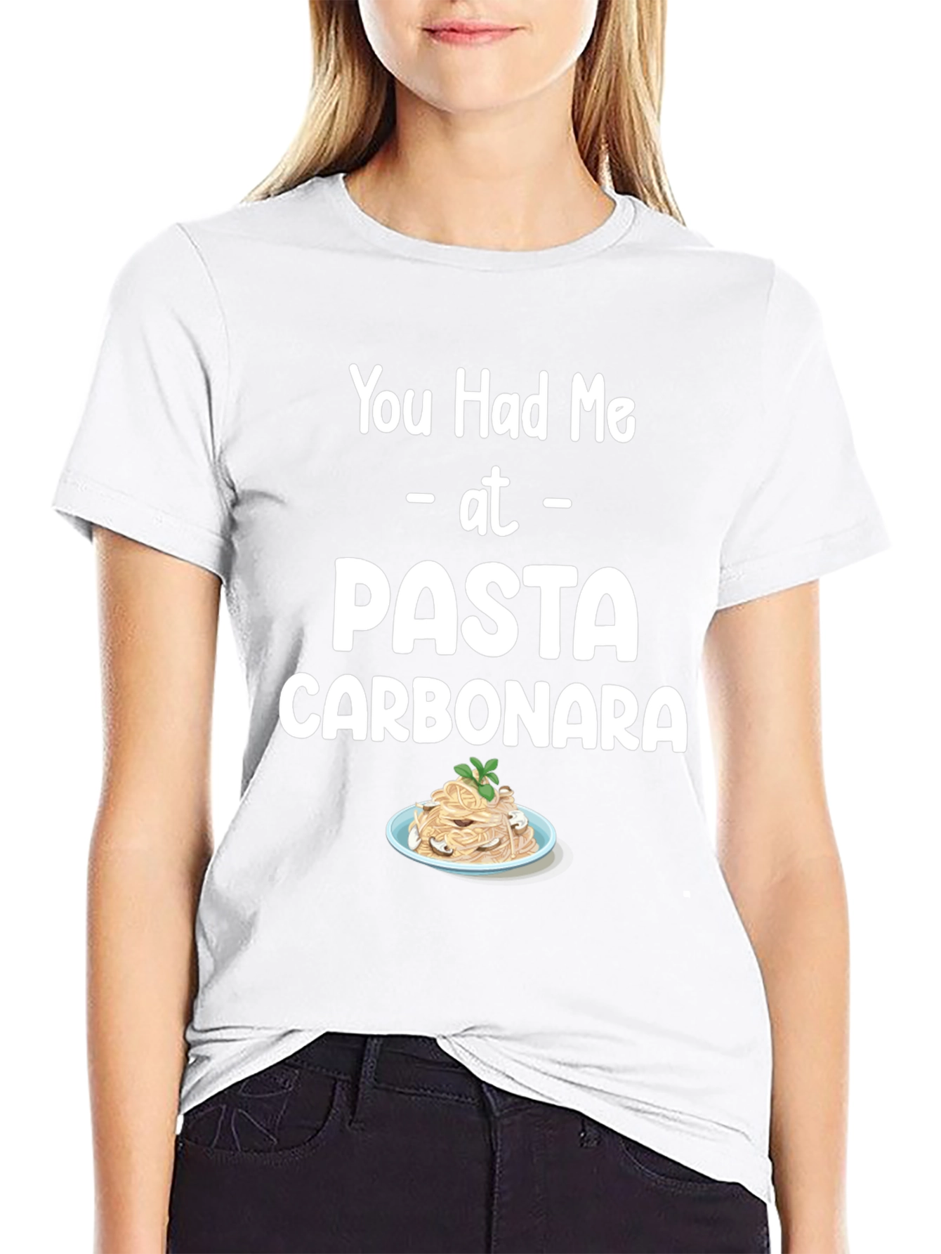 Pasta Carbonara T-Shirt Foodie Tee Unisex