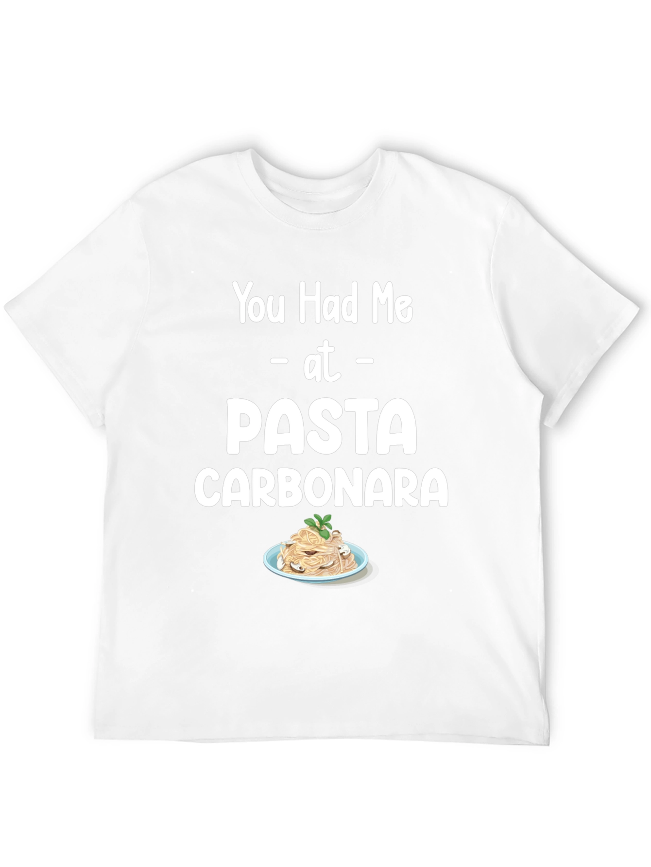 Pasta Carbonara T-Shirt Foodie Tee Unisex