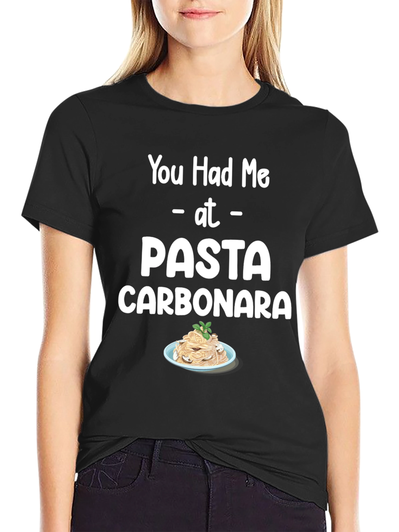 Pasta Carbonara T-Shirt Foodie Tee Unisex