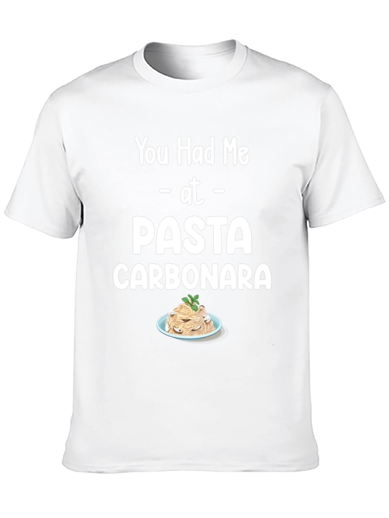 Pasta Carbonara T-Shirt Foodie Tee Unisex