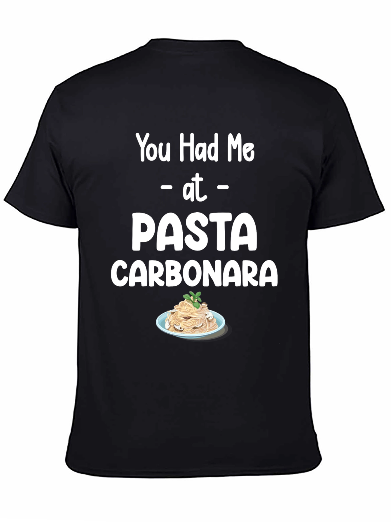Pasta Carbonara T-Shirt Foodie Tee Unisex