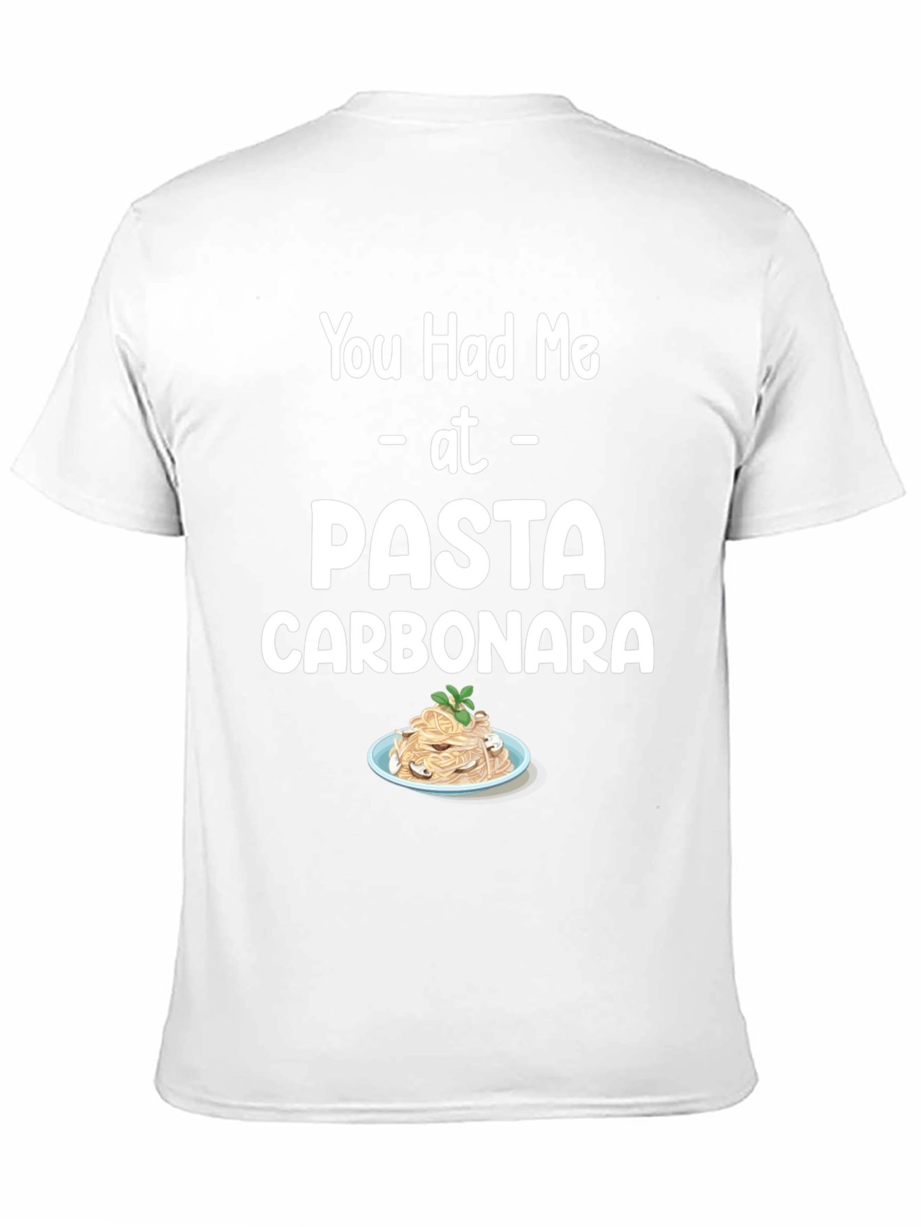 Pasta Carbonara T-Shirt Foodie Tee Unisex