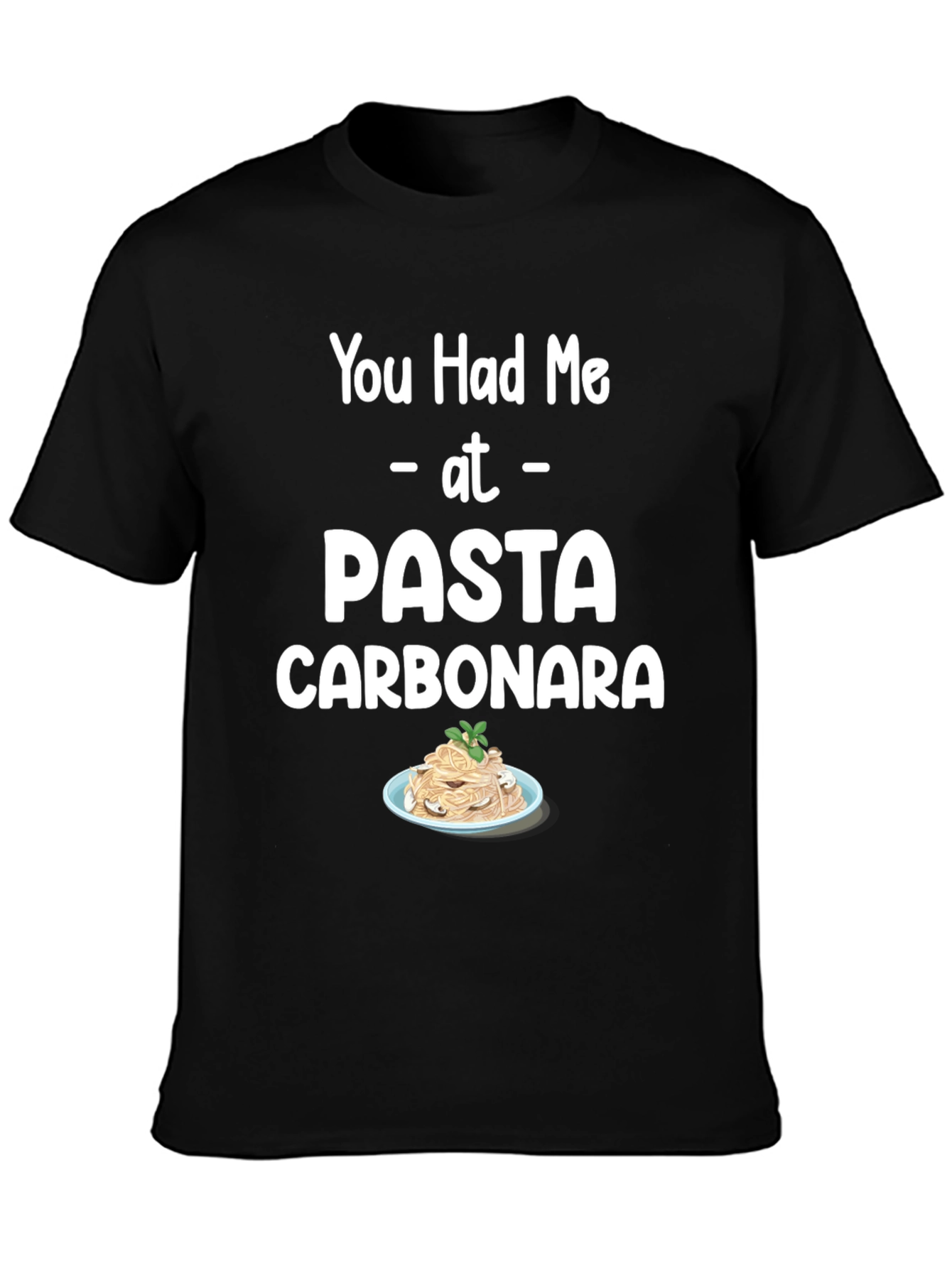 Pasta Carbonara T-Shirt Foodie Tee Unisex