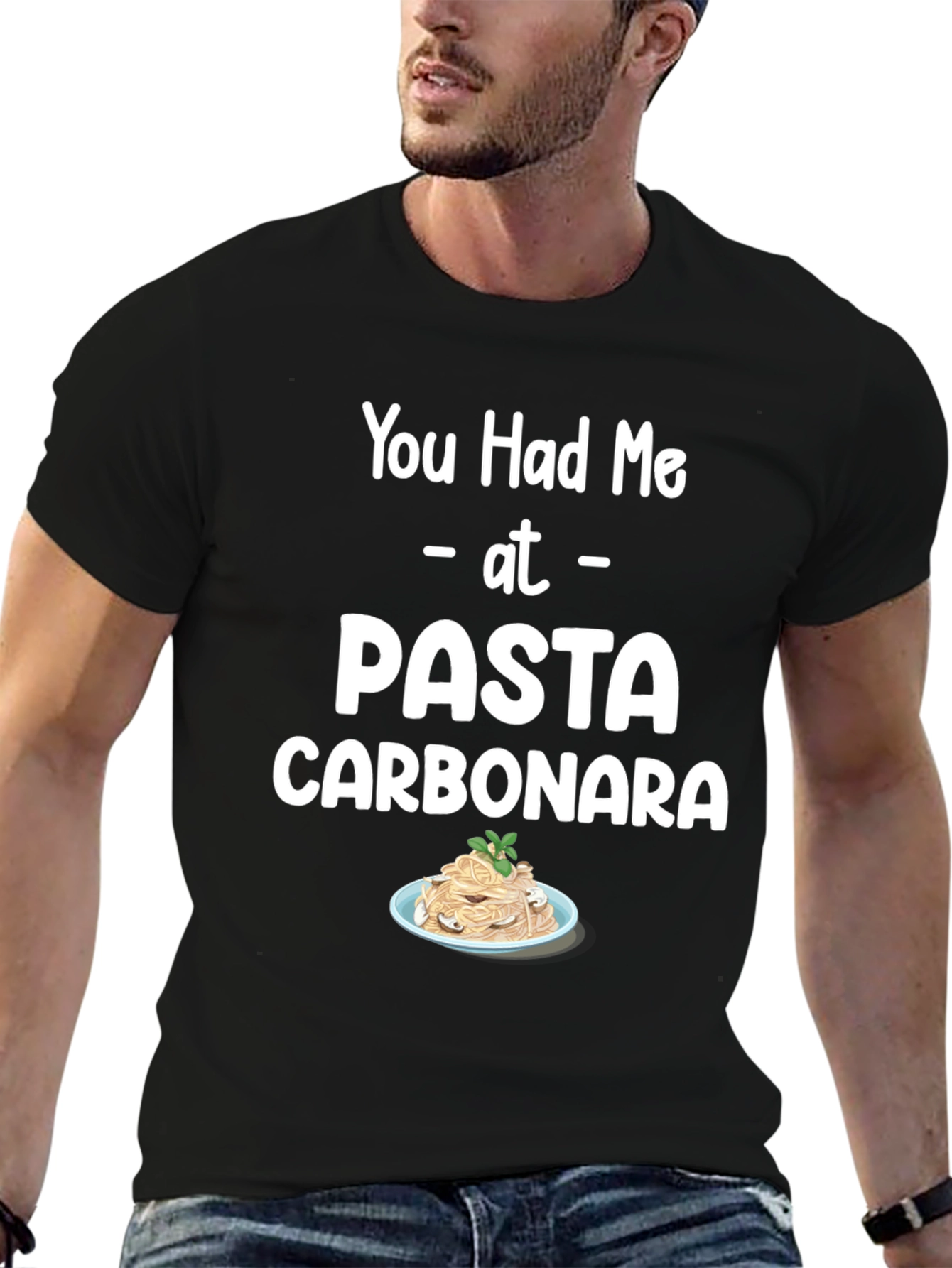 Pasta Carbonara T-Shirt Foodie Tee Unisex