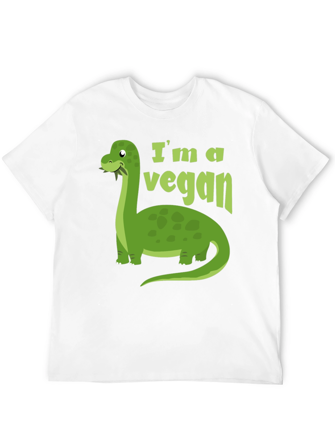 Vegan Dinosaur T-Shirt - Brontosaurus Tee