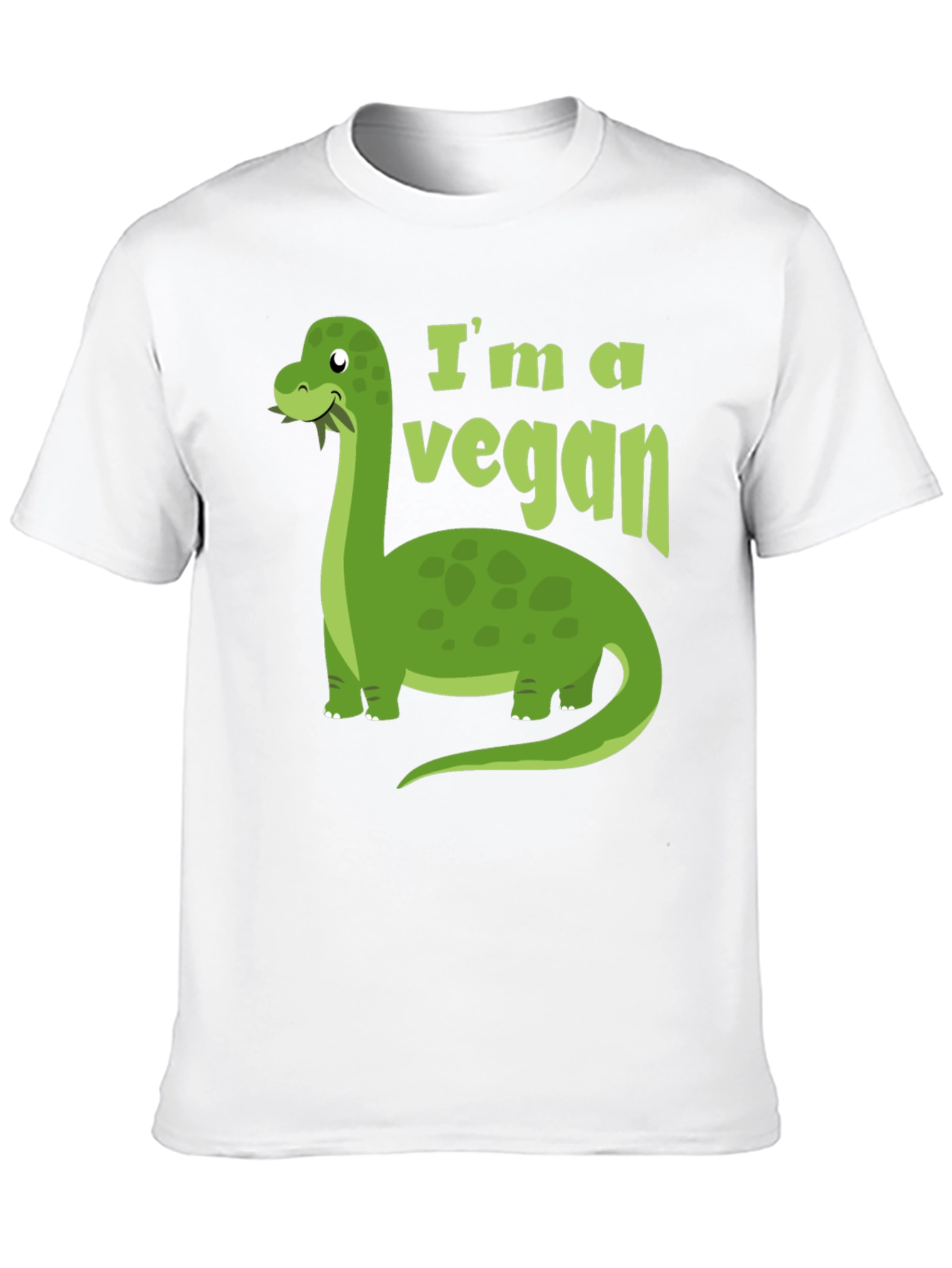 Vegan Dinosaur T-Shirt - Brontosaurus Tee