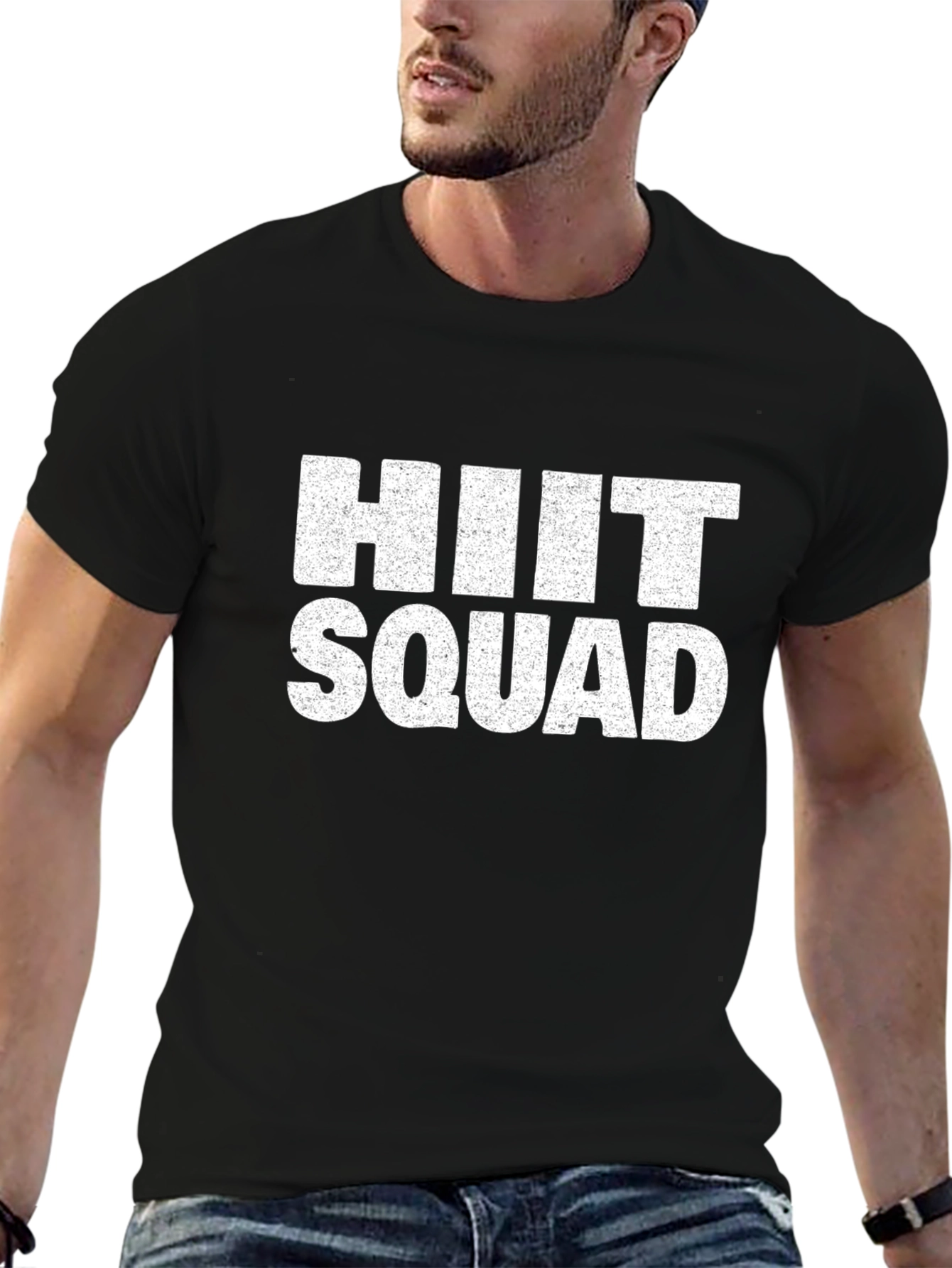 HIIT Squad Black Graphic T-Shirt