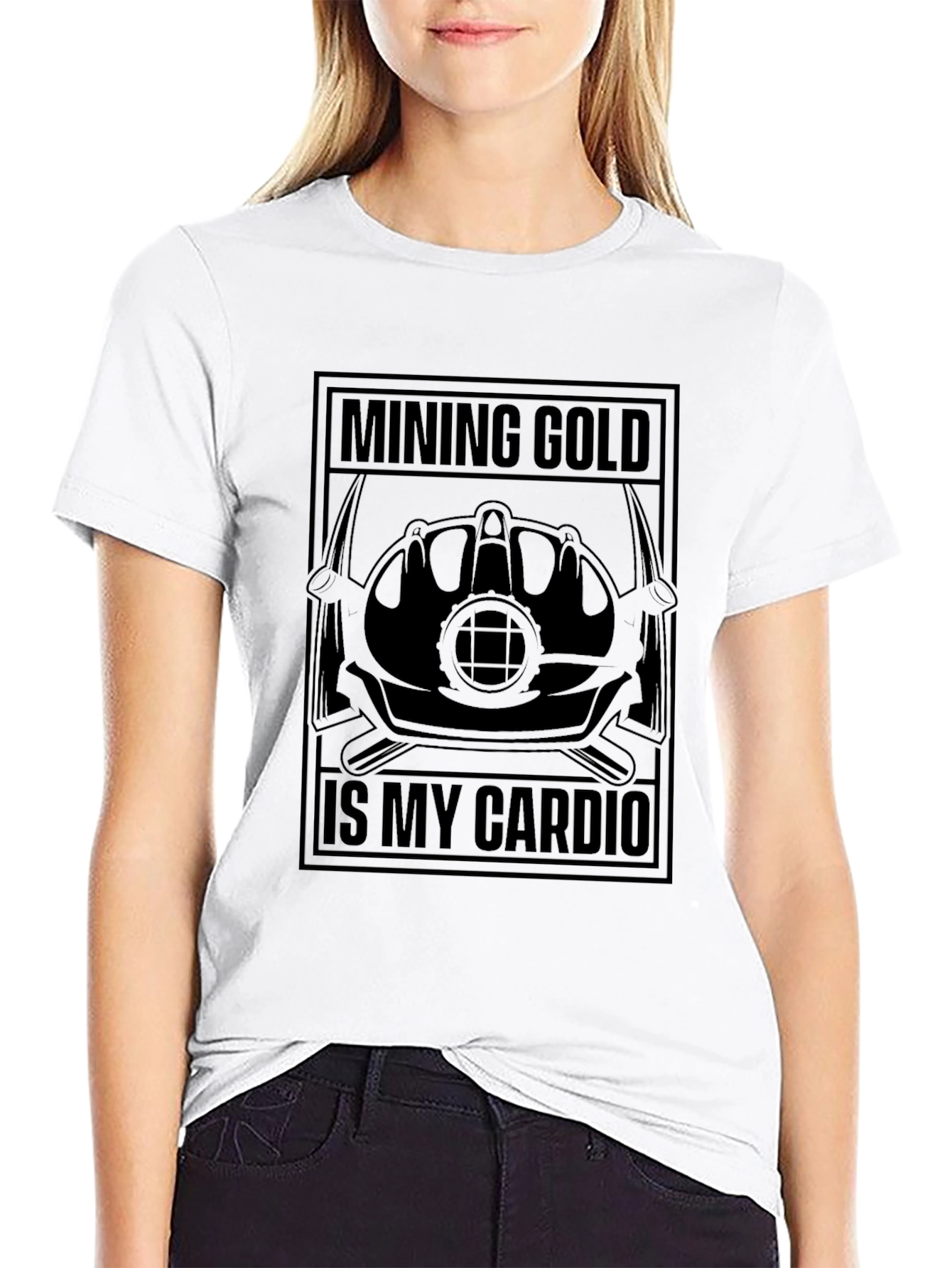 Mining Gold is My Cardio - Funny Graphic Tee