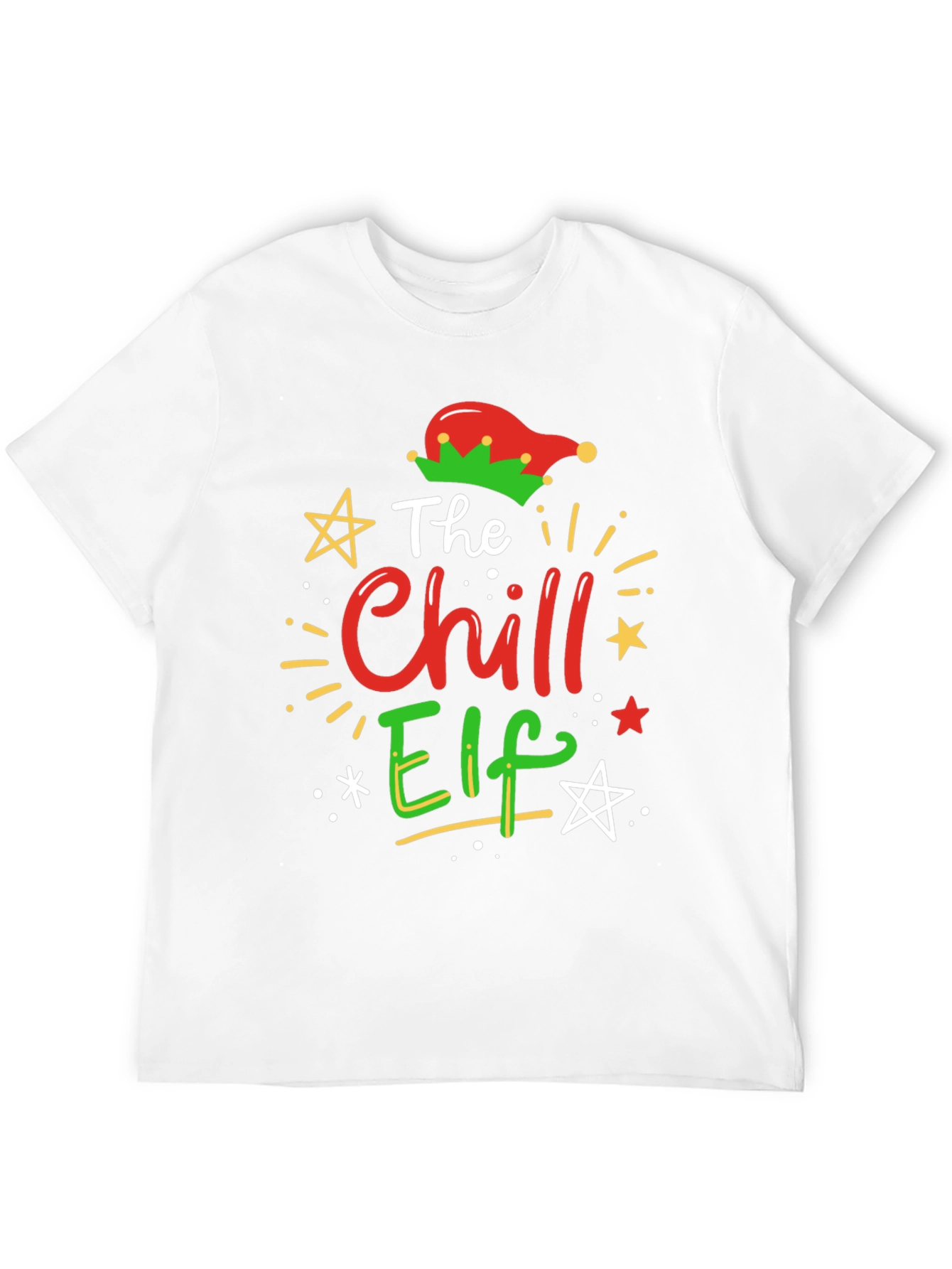Chill Elf Christmas Graphic Tee