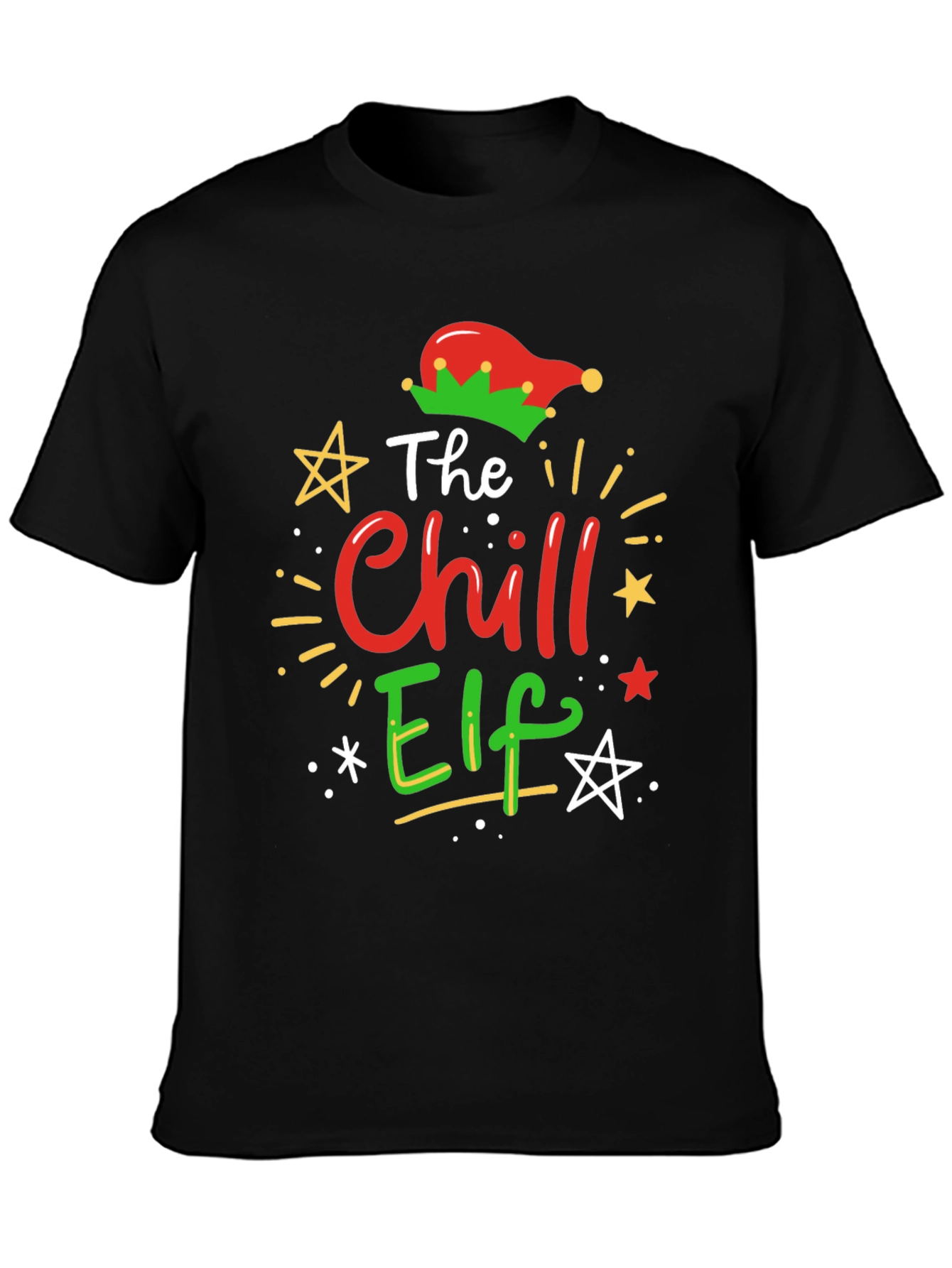 Chill Elf Christmas Graphic Tee