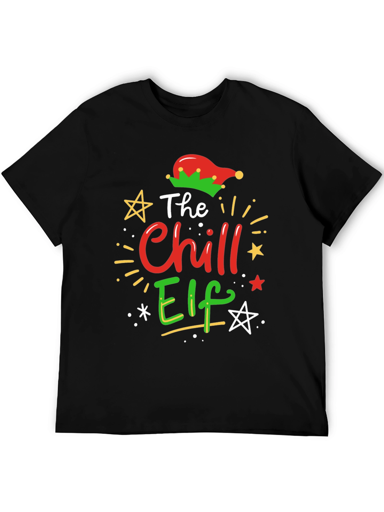 Chill Elf Christmas Graphic Tee