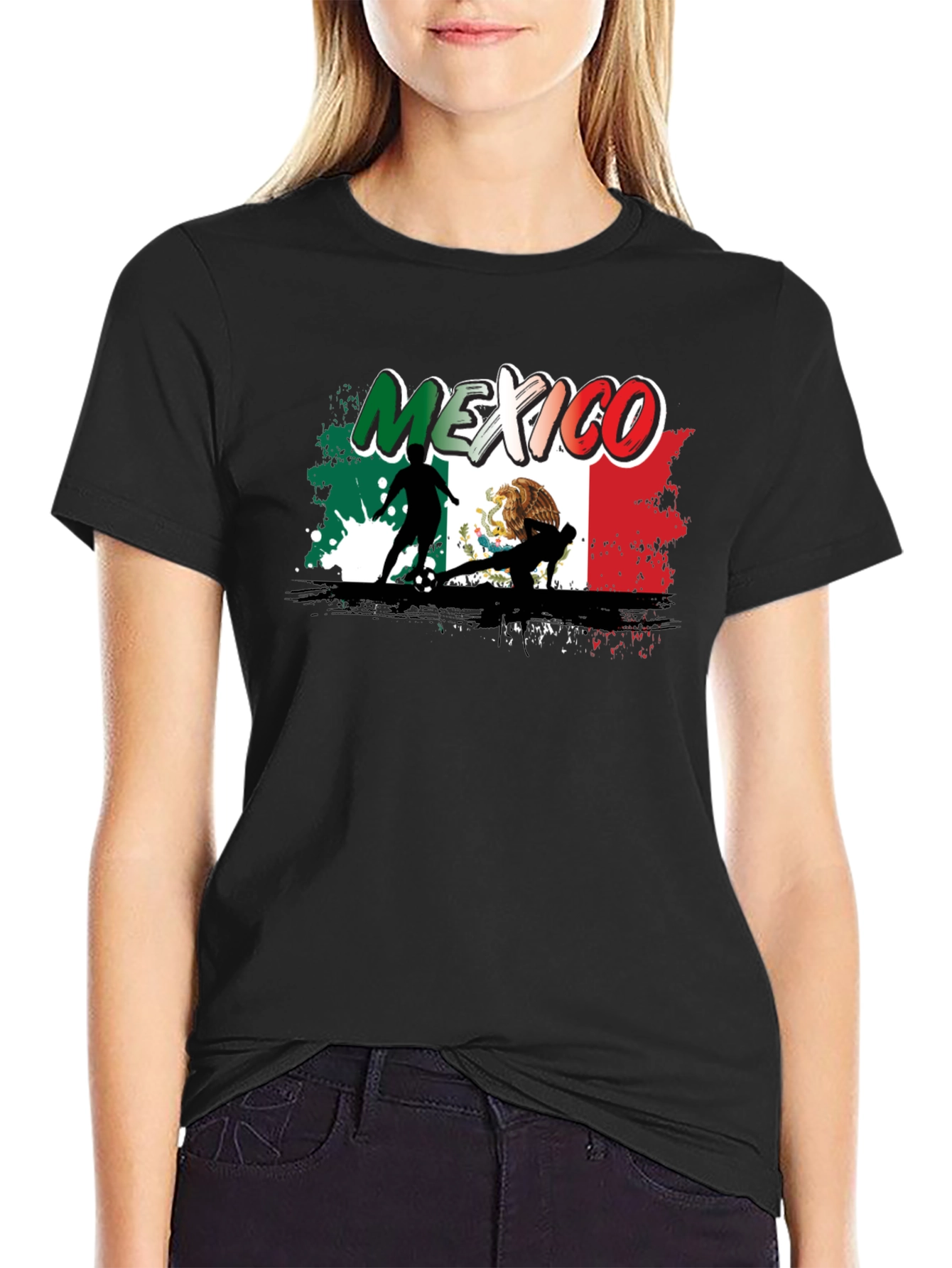 Mexico Soccer T-Shirt: Flag Design