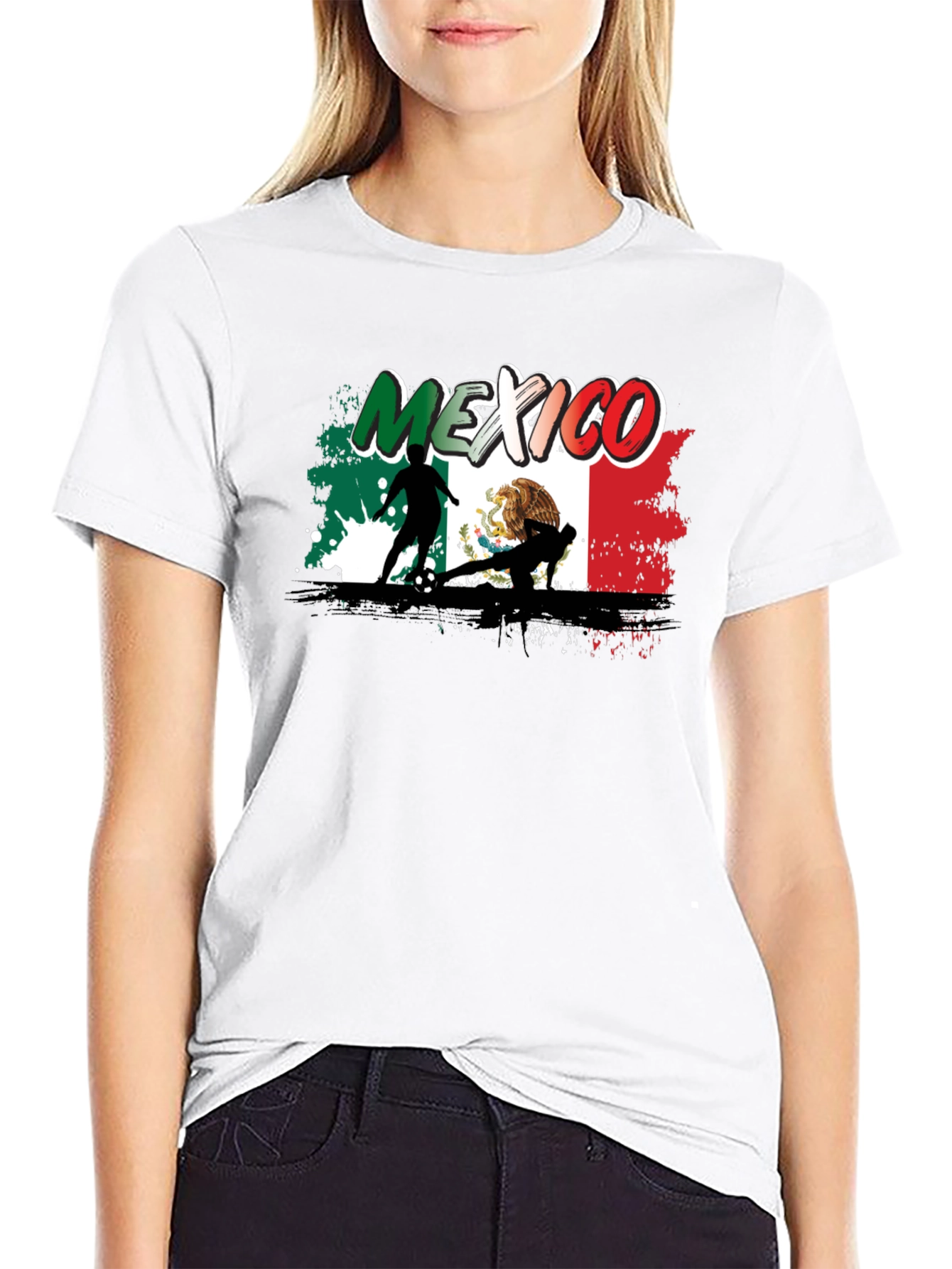 Mexico Soccer T-Shirt: Flag Design