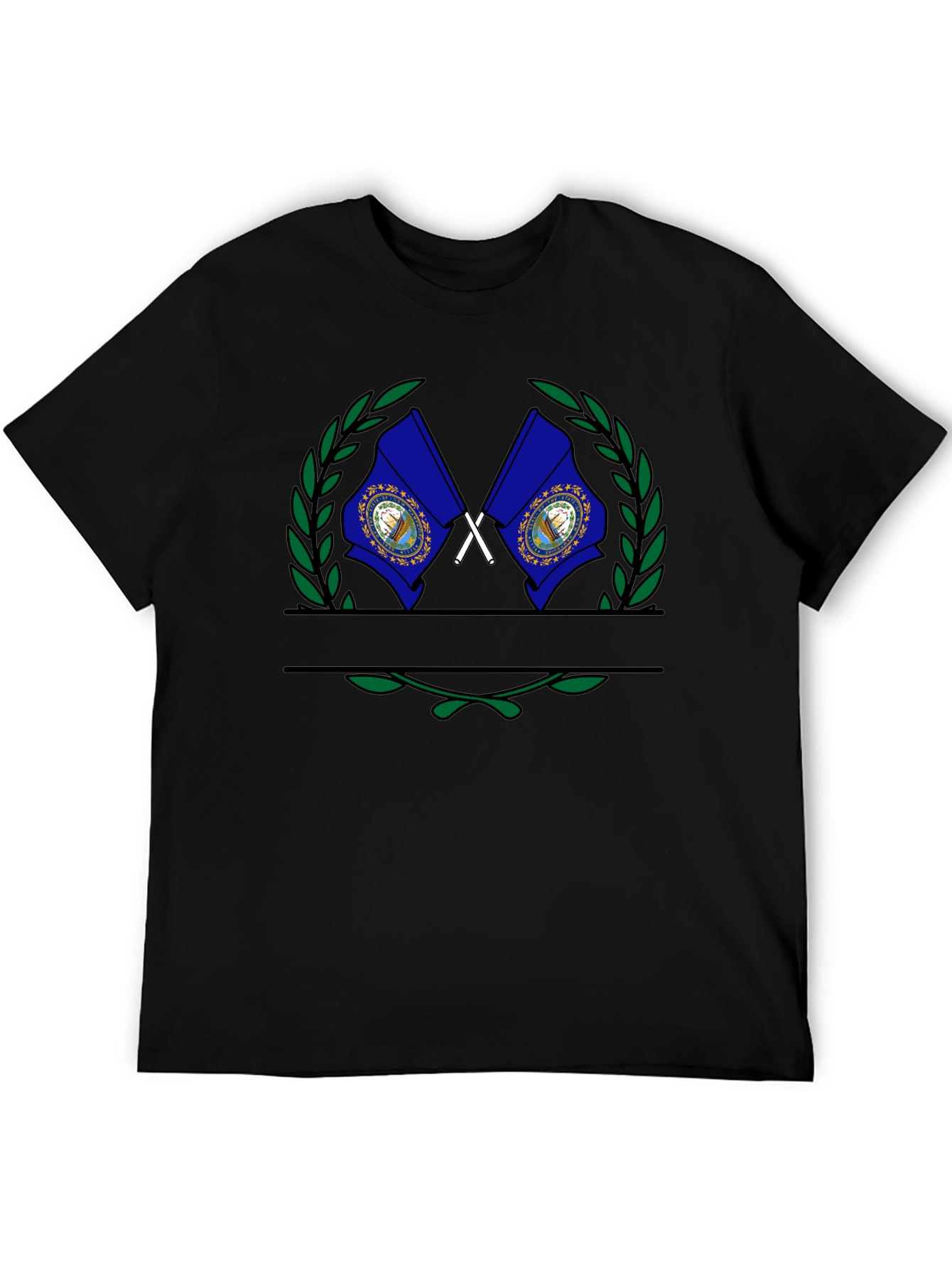 New Hampshire Flag Emblem T-Shirt
