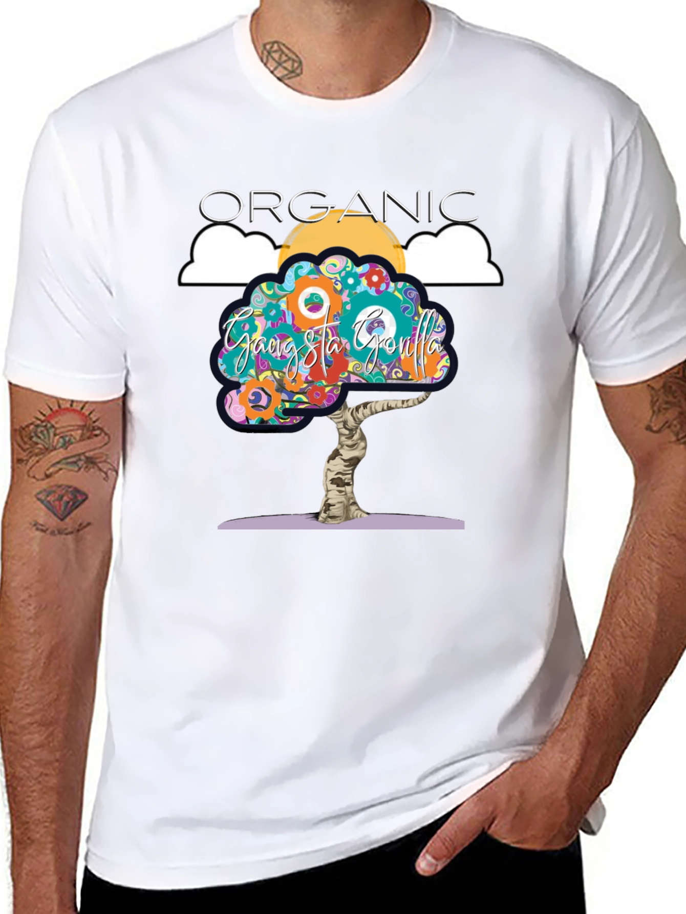 Organic Gangsta Gorilla Graphic Tee