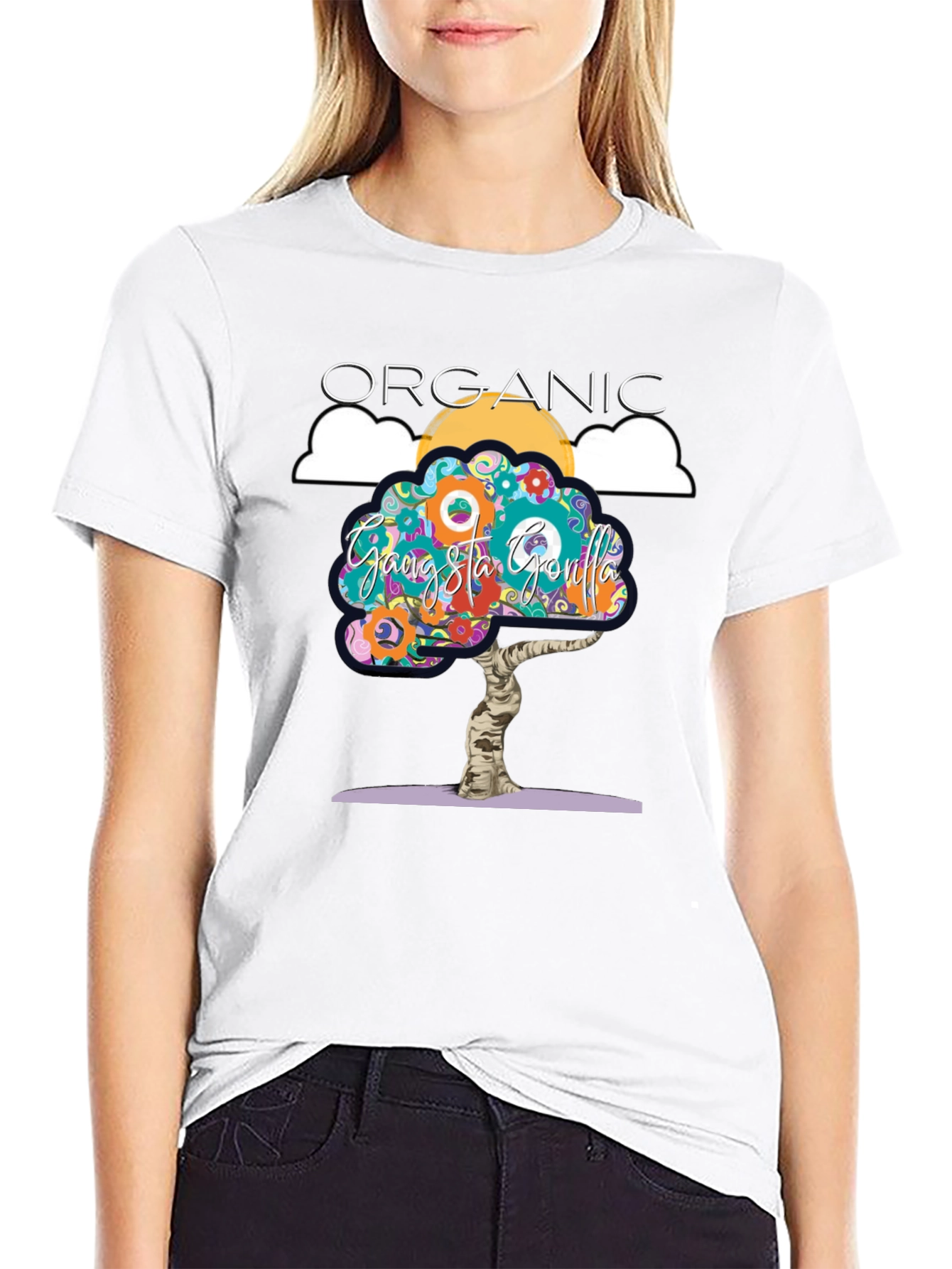 Organic Gangsta Gorilla Graphic Tee