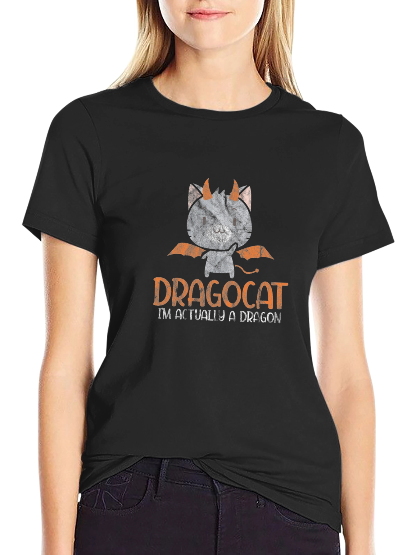 Dragocat T-Shirt: Im Actually a Dragon!