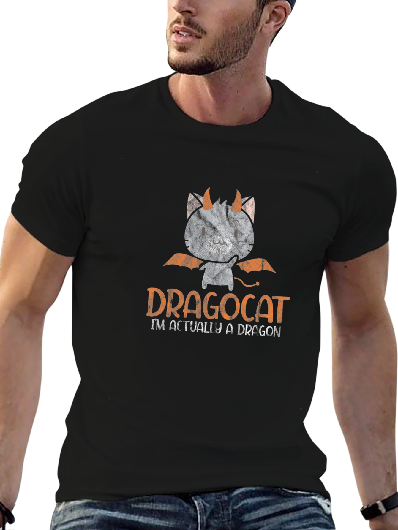 Dragocat T-Shirt: Im Actually a Dragon!