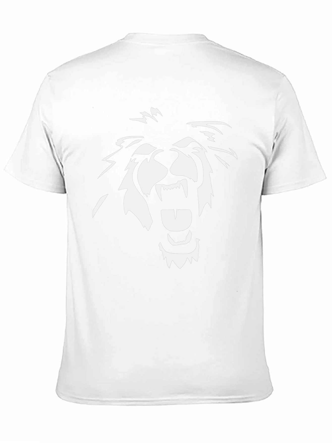 Black Graphic Tee - Roaring Lion Design
