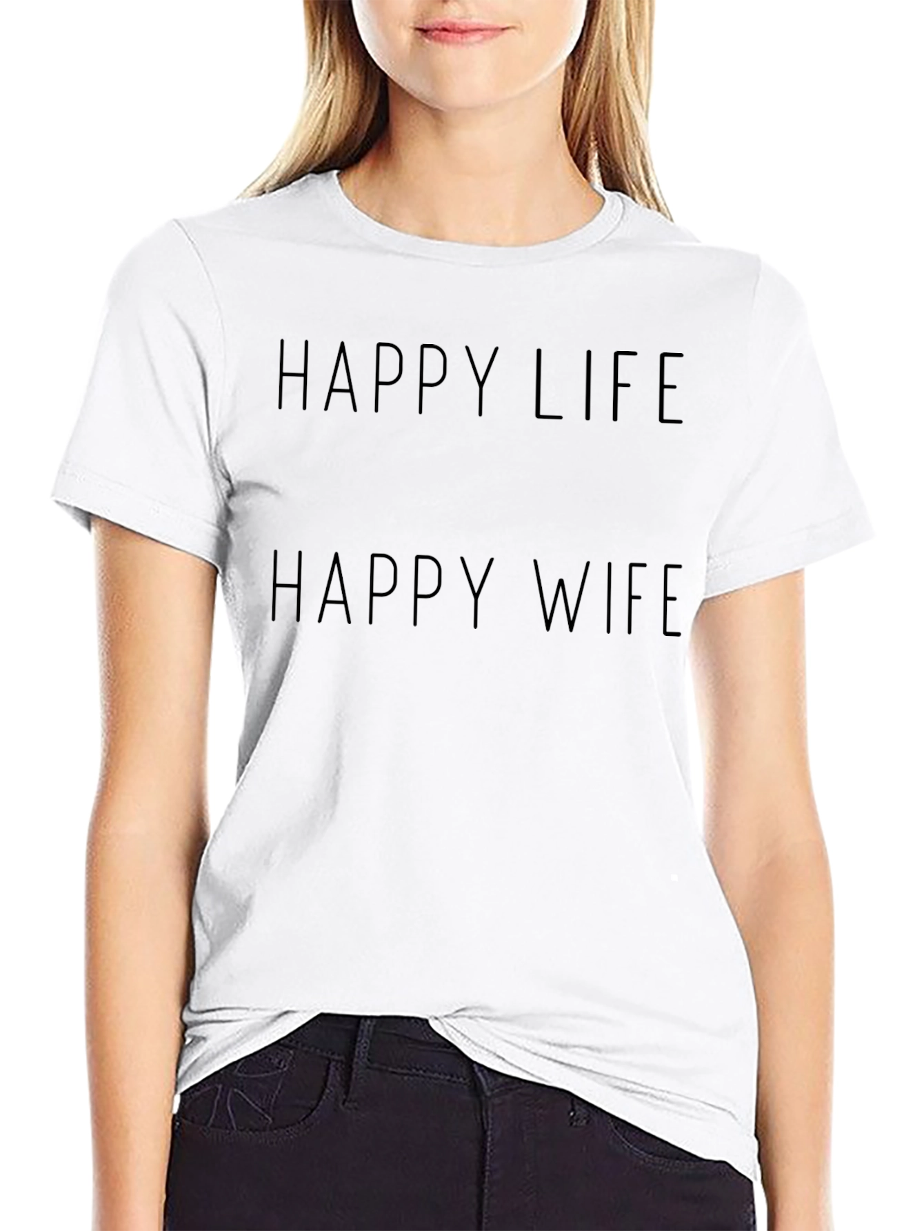 Happy Life Happy Wife Graphic Tee