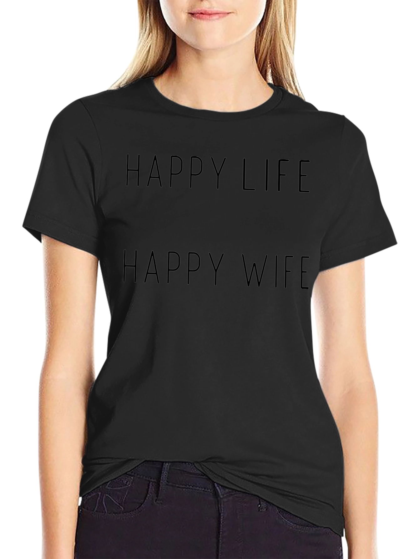 Happy Life Happy Wife Graphic Tee