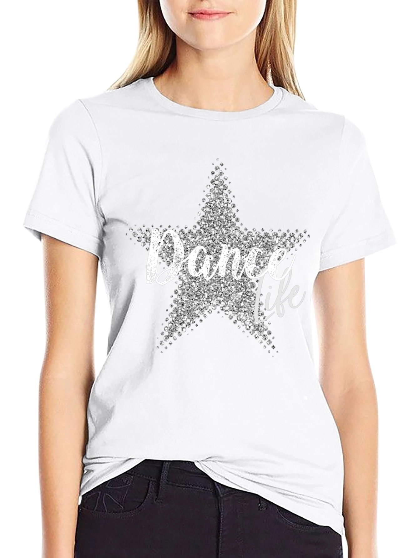Dance Life Star Graphic Tee - Black