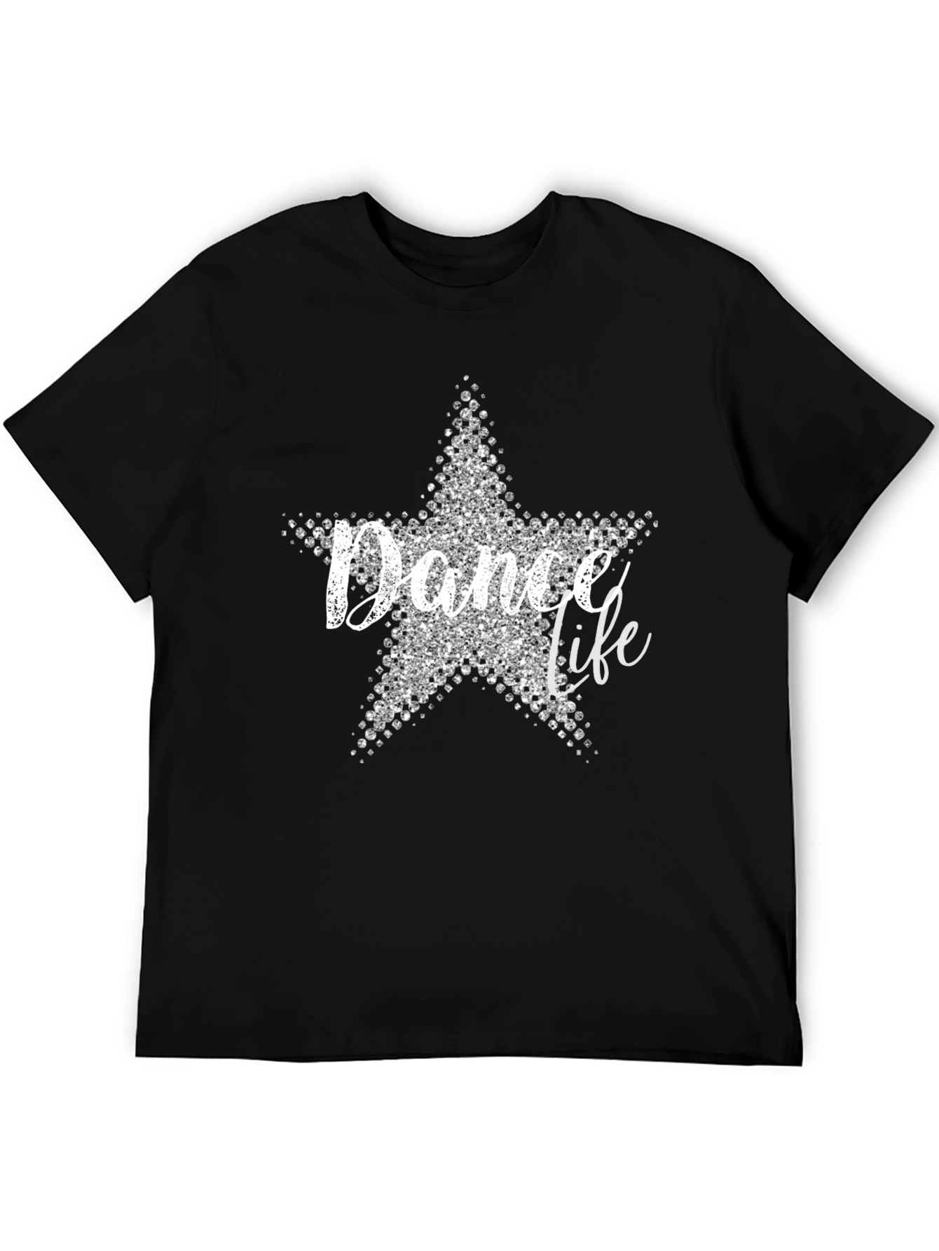 Dance Life Star Graphic Tee - Black