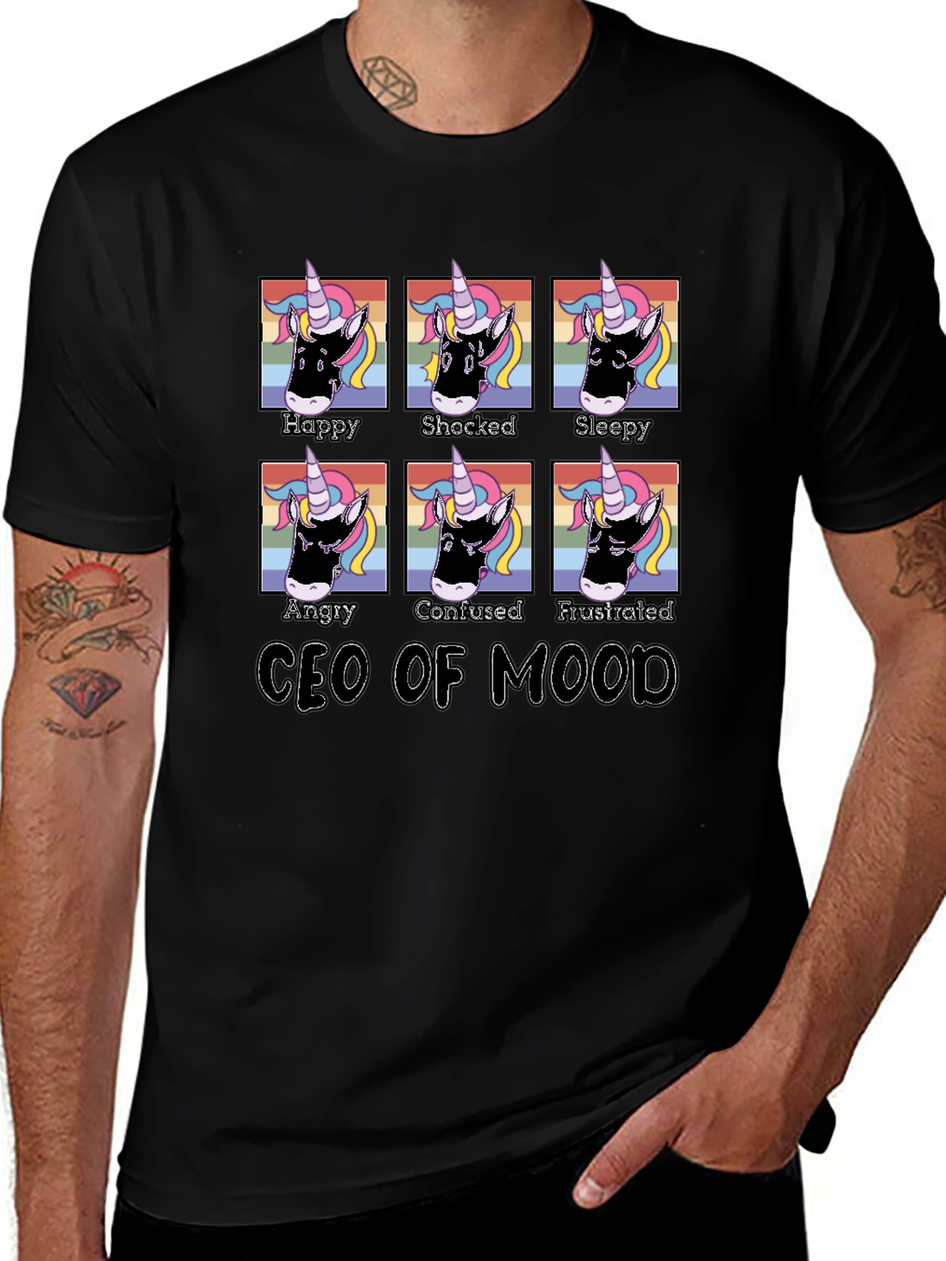 CEO of Mood Unicorn Graphic T-Shirt