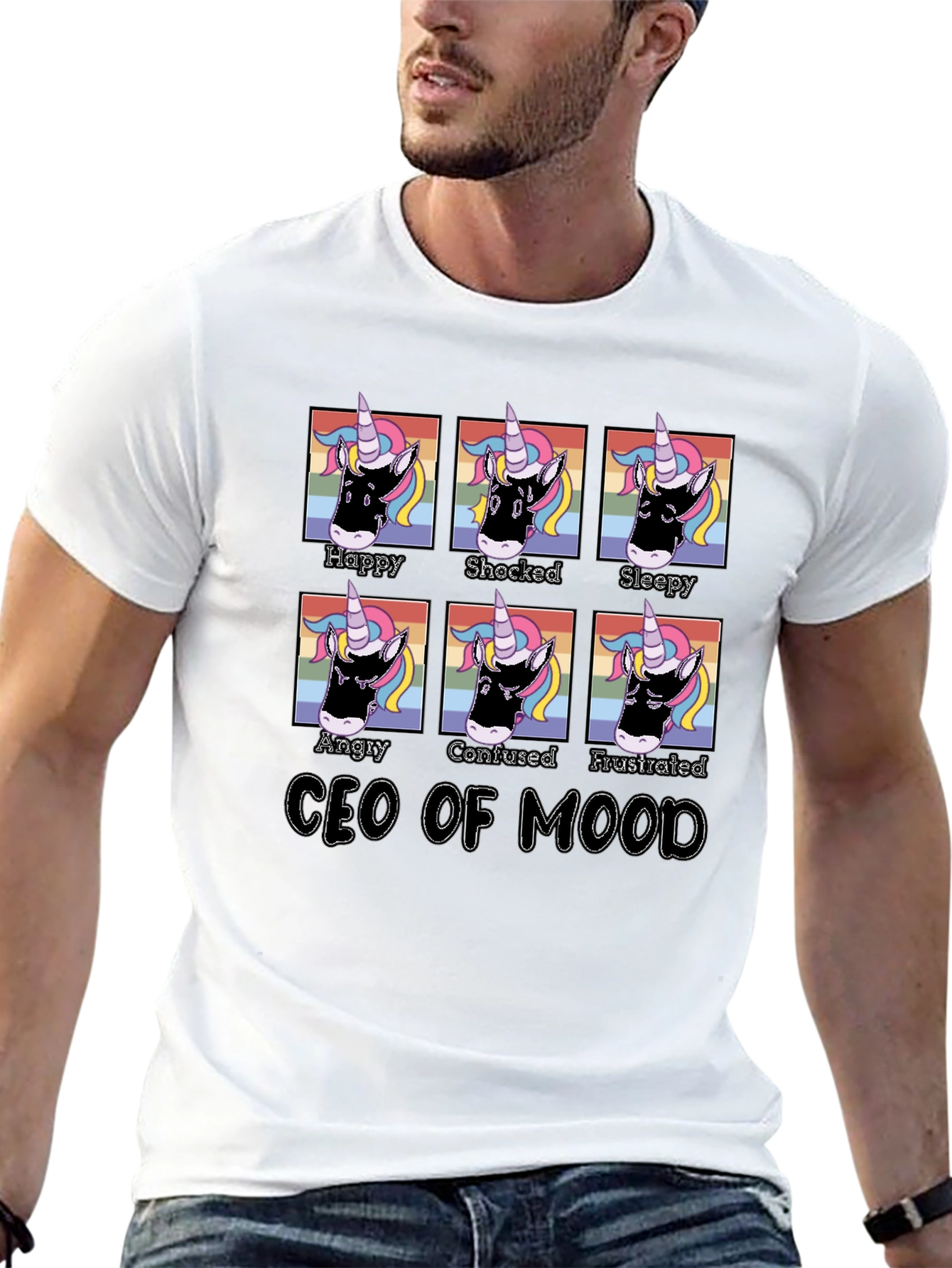 CEO of Mood Unicorn Graphic T-Shirt