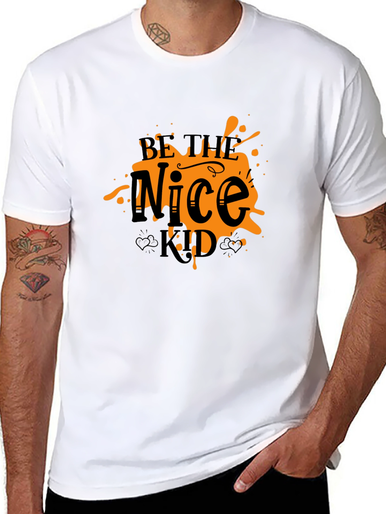 Be the Nice Kid Graphic T-Shirt - Black