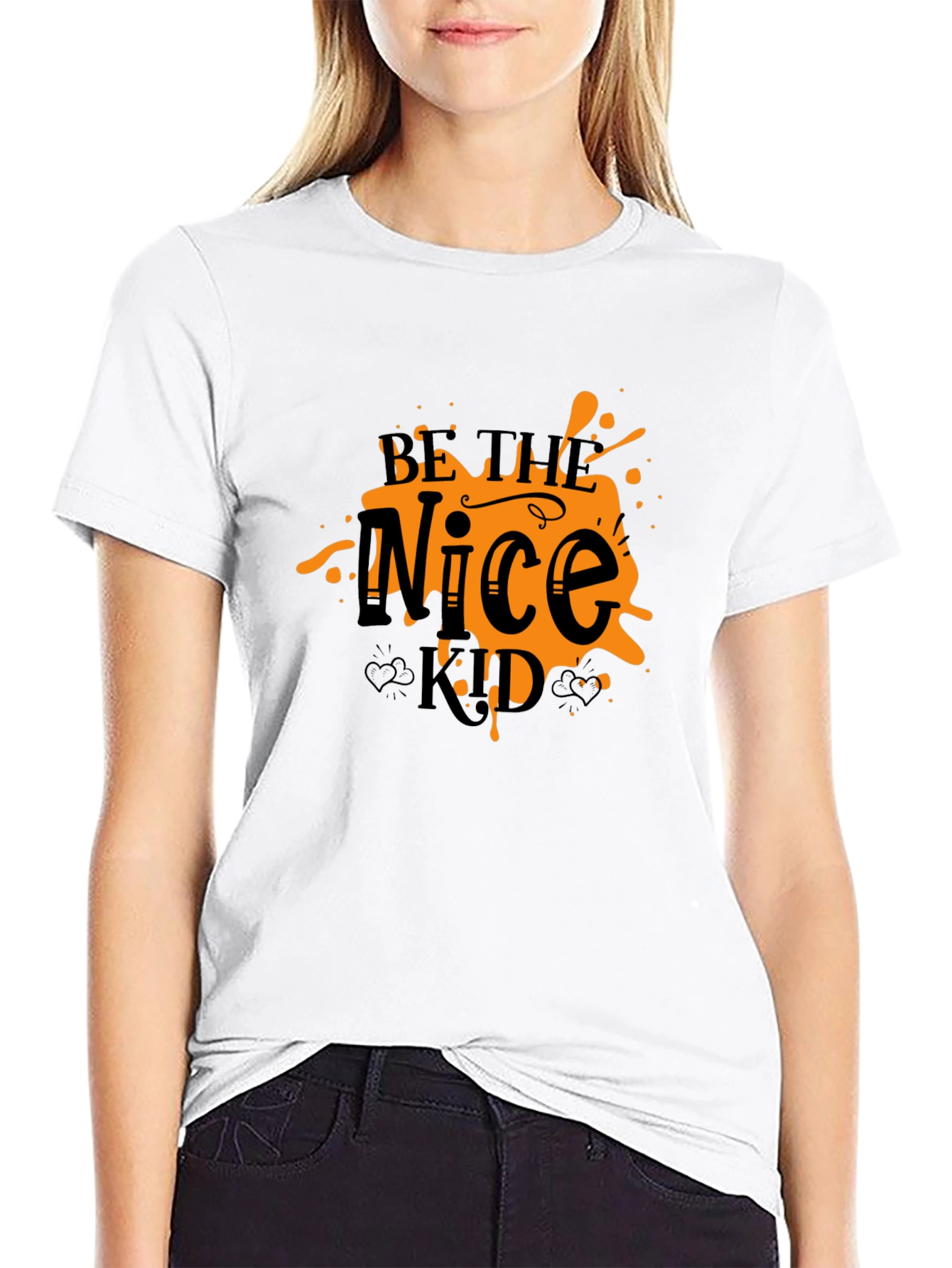 Be the Nice Kid Graphic T-Shirt - Black