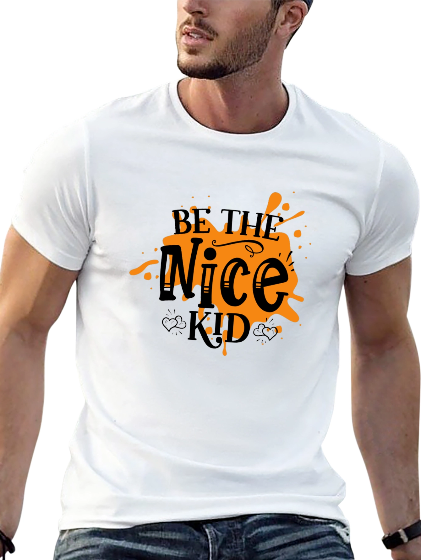 Be the Nice Kid Graphic T-Shirt - Black