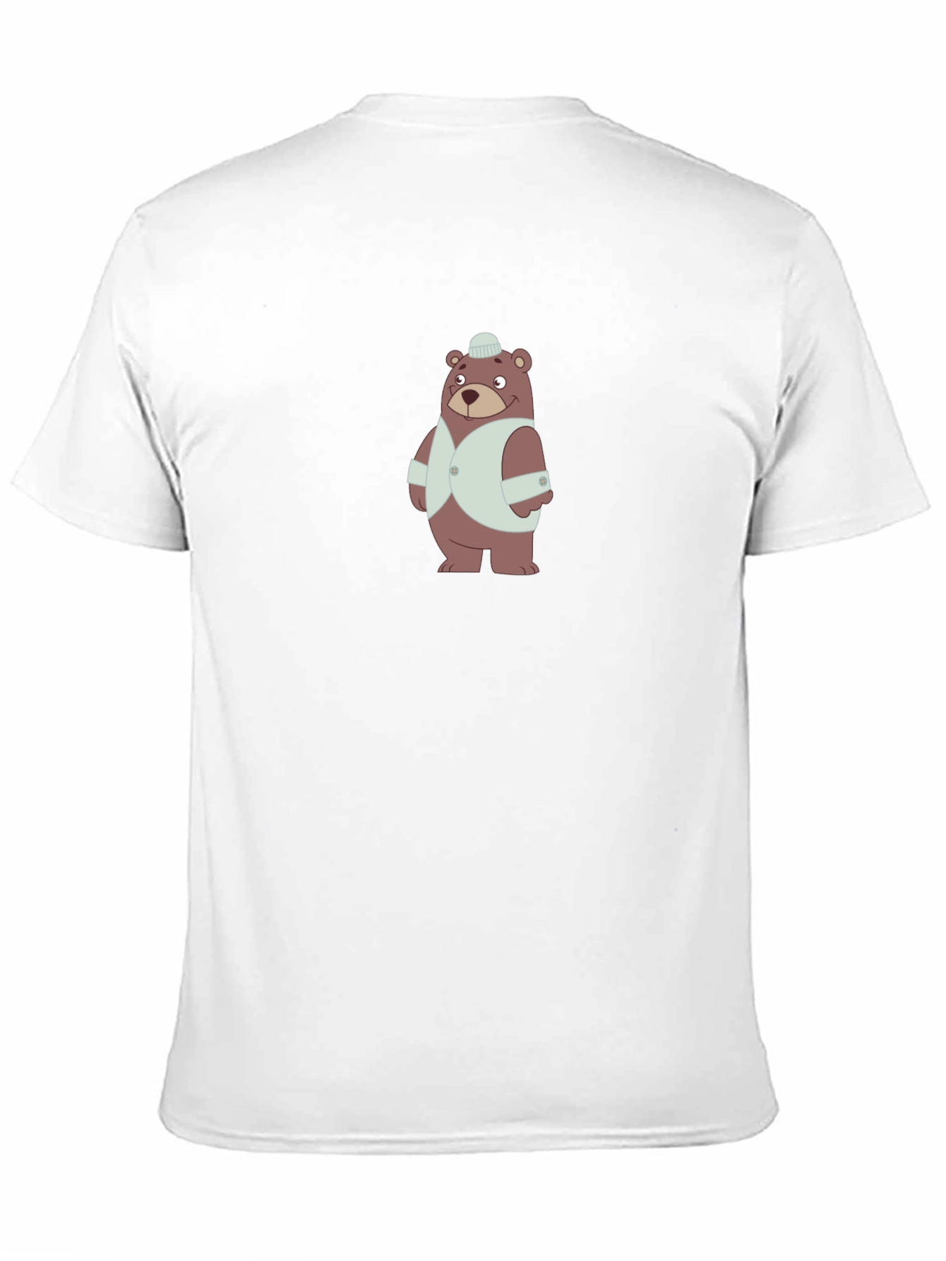 Stylish Bear Graphic Tee - Soft Cotton Blend