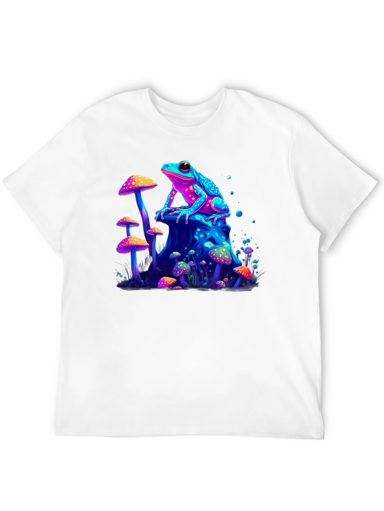 Psychedelic Frog & Mushroom Graphic Tee