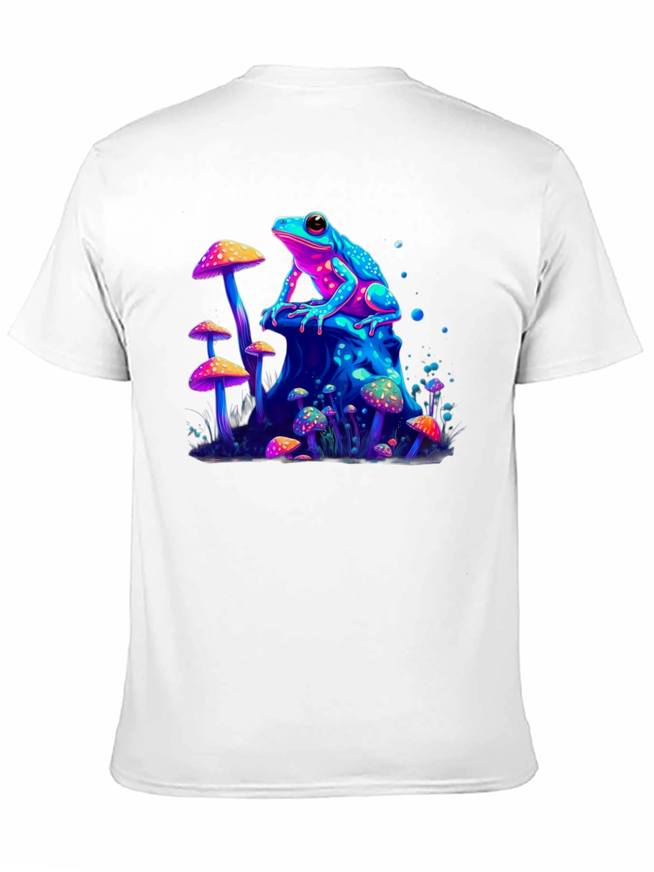 Psychedelic Frog & Mushroom Graphic Tee