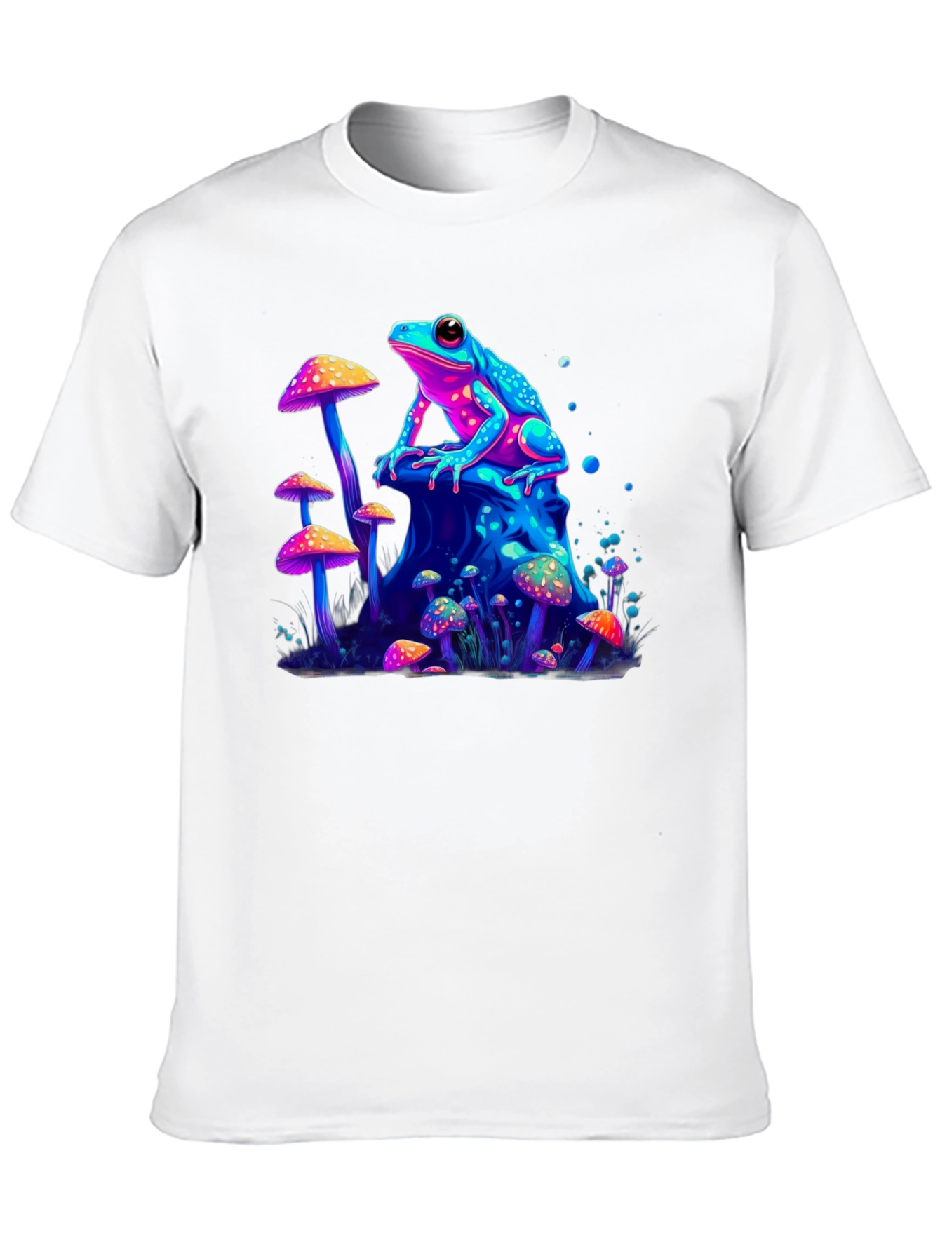 Psychedelic Frog & Mushroom Graphic Tee