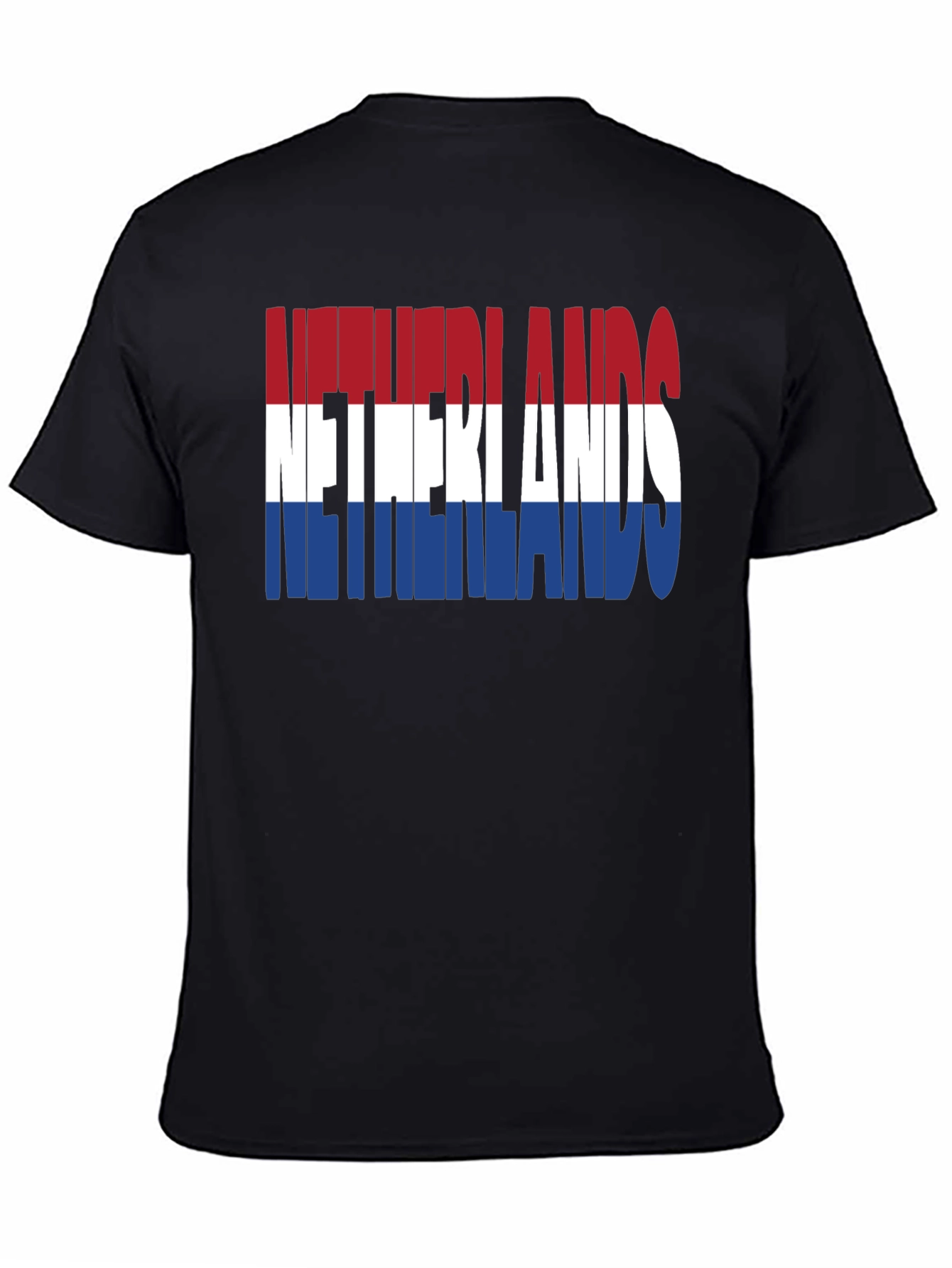 Netherlands Flag T-Shirt - Black Graphic Tee