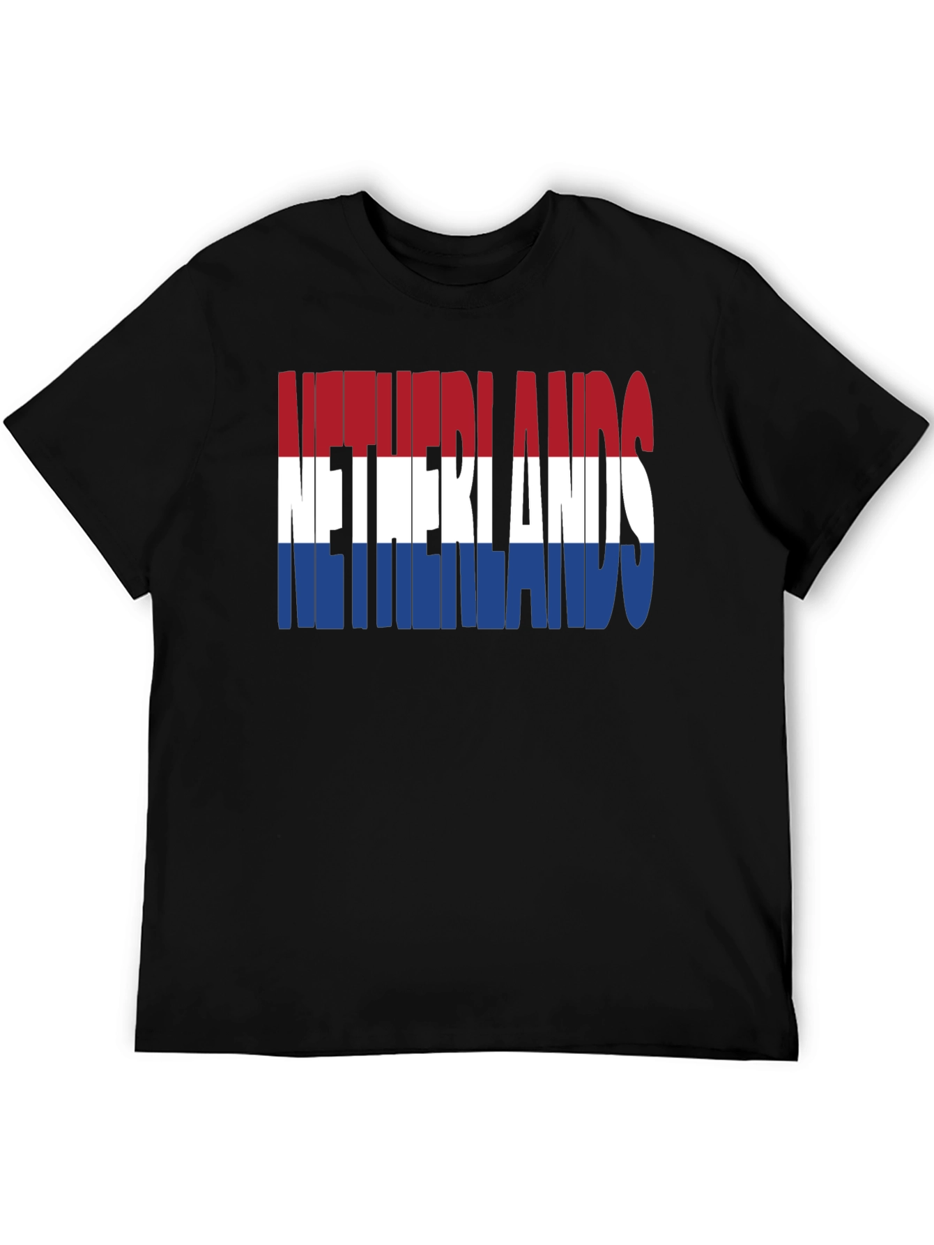 Netherlands Flag T-Shirt - Black Graphic Tee