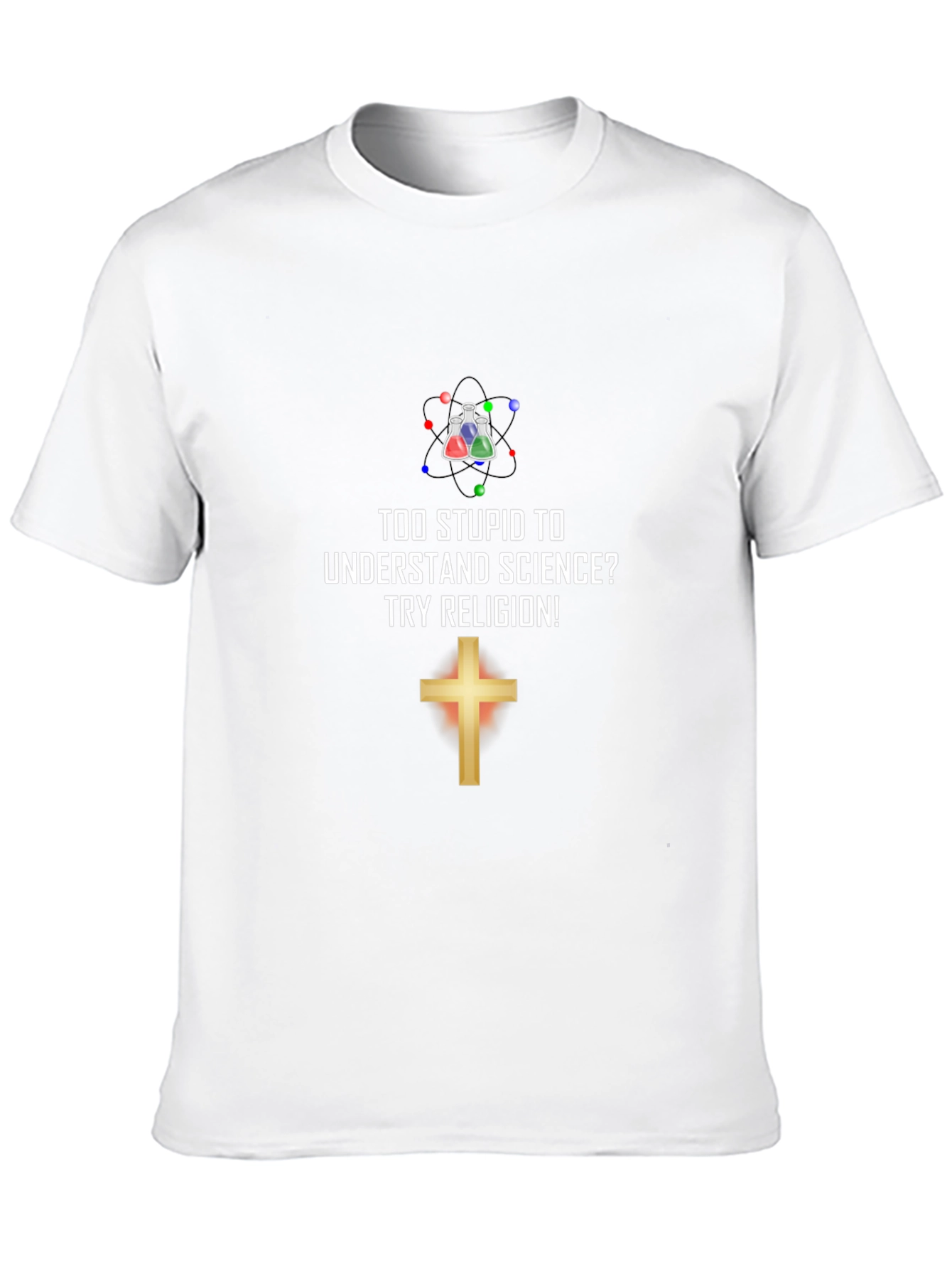 Science vs. Religion Graphic Tee