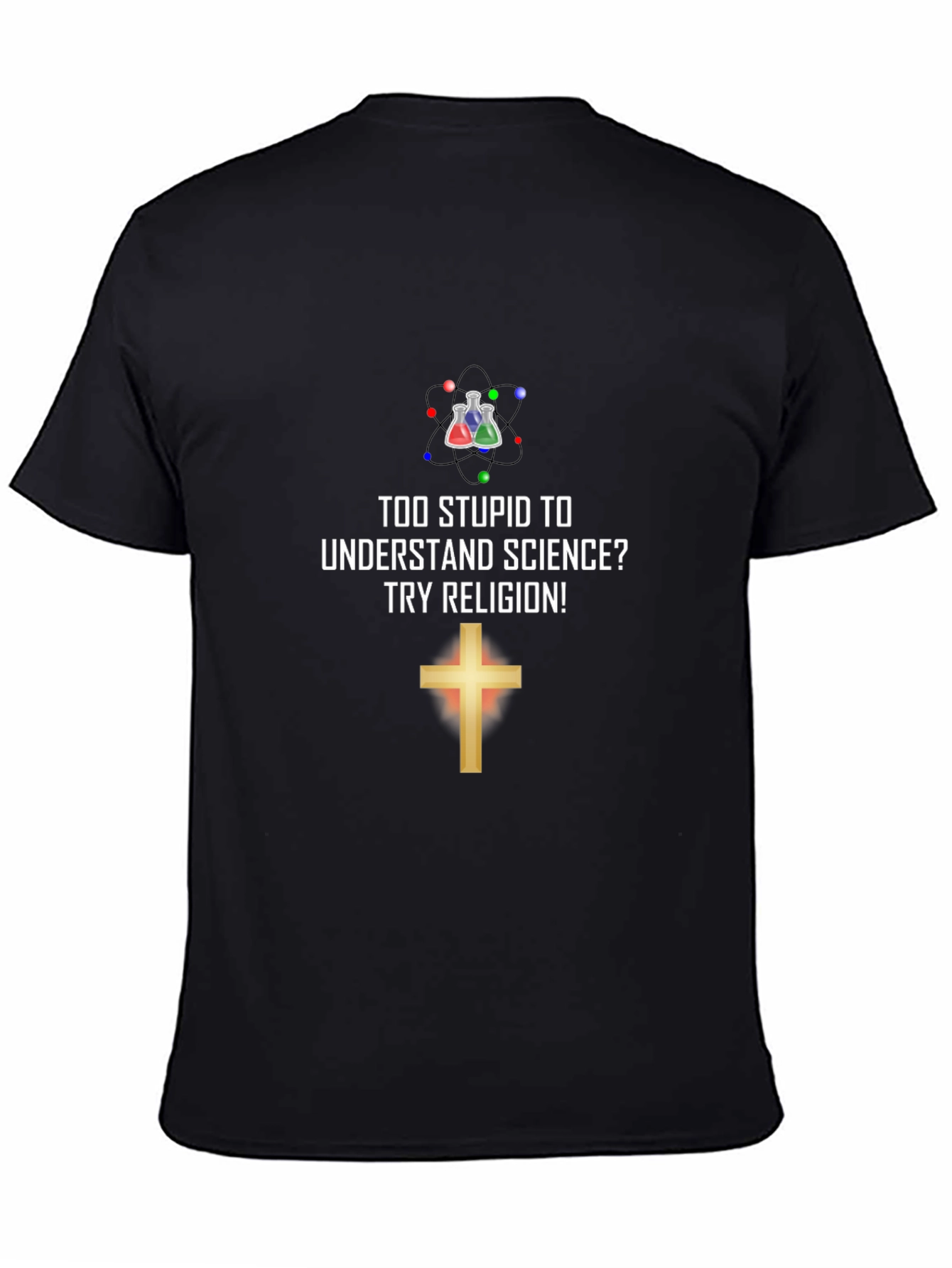 Science vs. Religion Graphic Tee