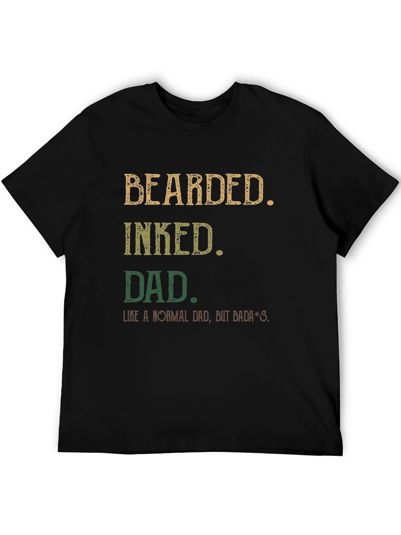 Bearded Inked Dad T-Shirt - Bada*s Dad Apparel