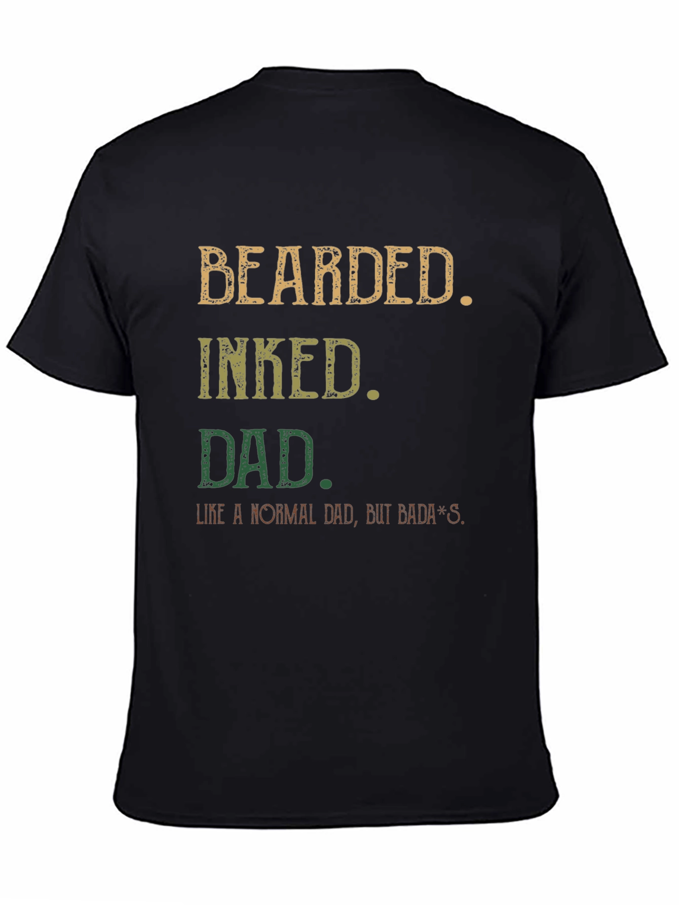 Bearded Inked Dad T-Shirt - Bada*s Dad Apparel