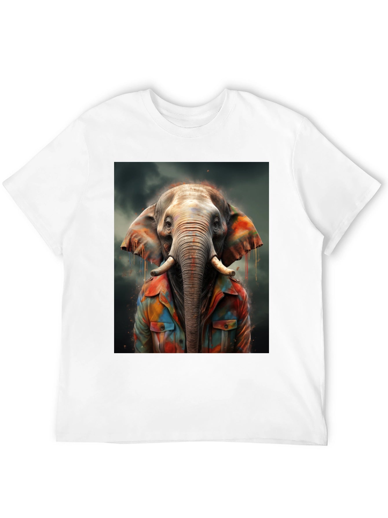 Elephant Art T-Shirt - Unique Graphic Tee