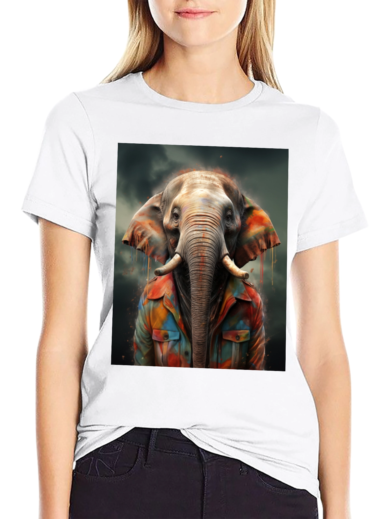 Elephant Art T-Shirt - Unique Graphic Tee