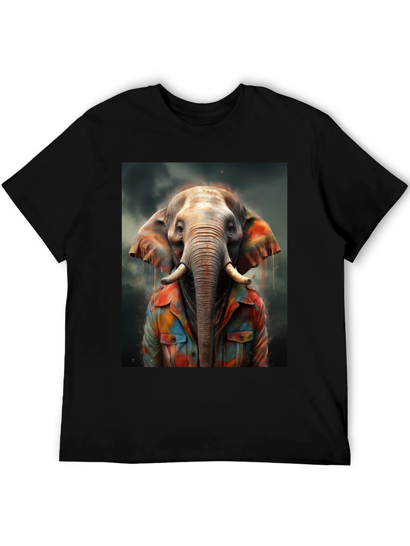 Elephant Art T-Shirt - Unique Graphic Tee