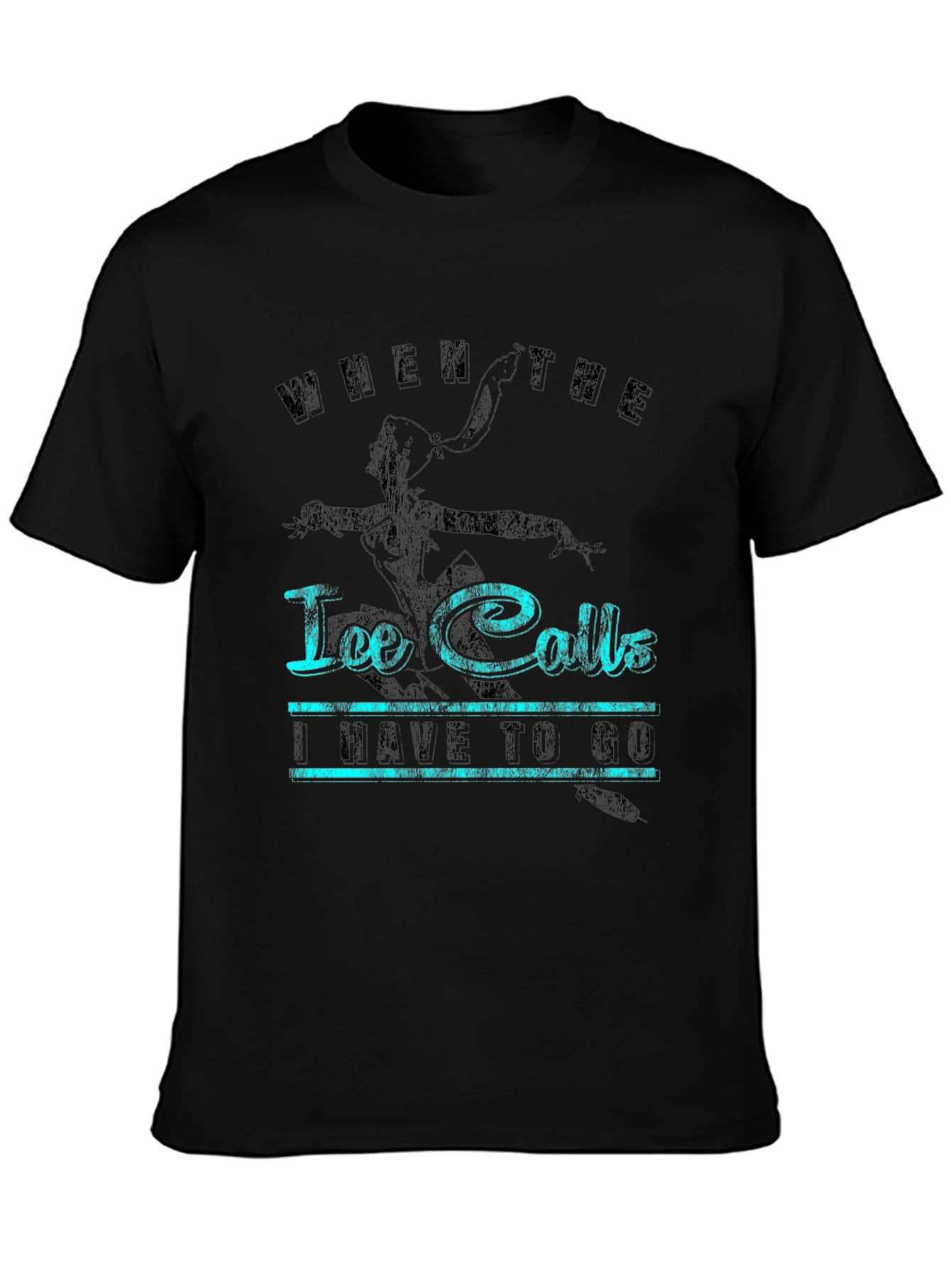 Ice Calls T-Shirt - Black Graphic Tee