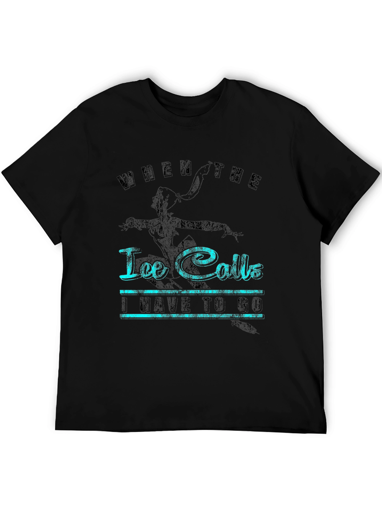 Ice Calls T-Shirt - Black Graphic Tee
